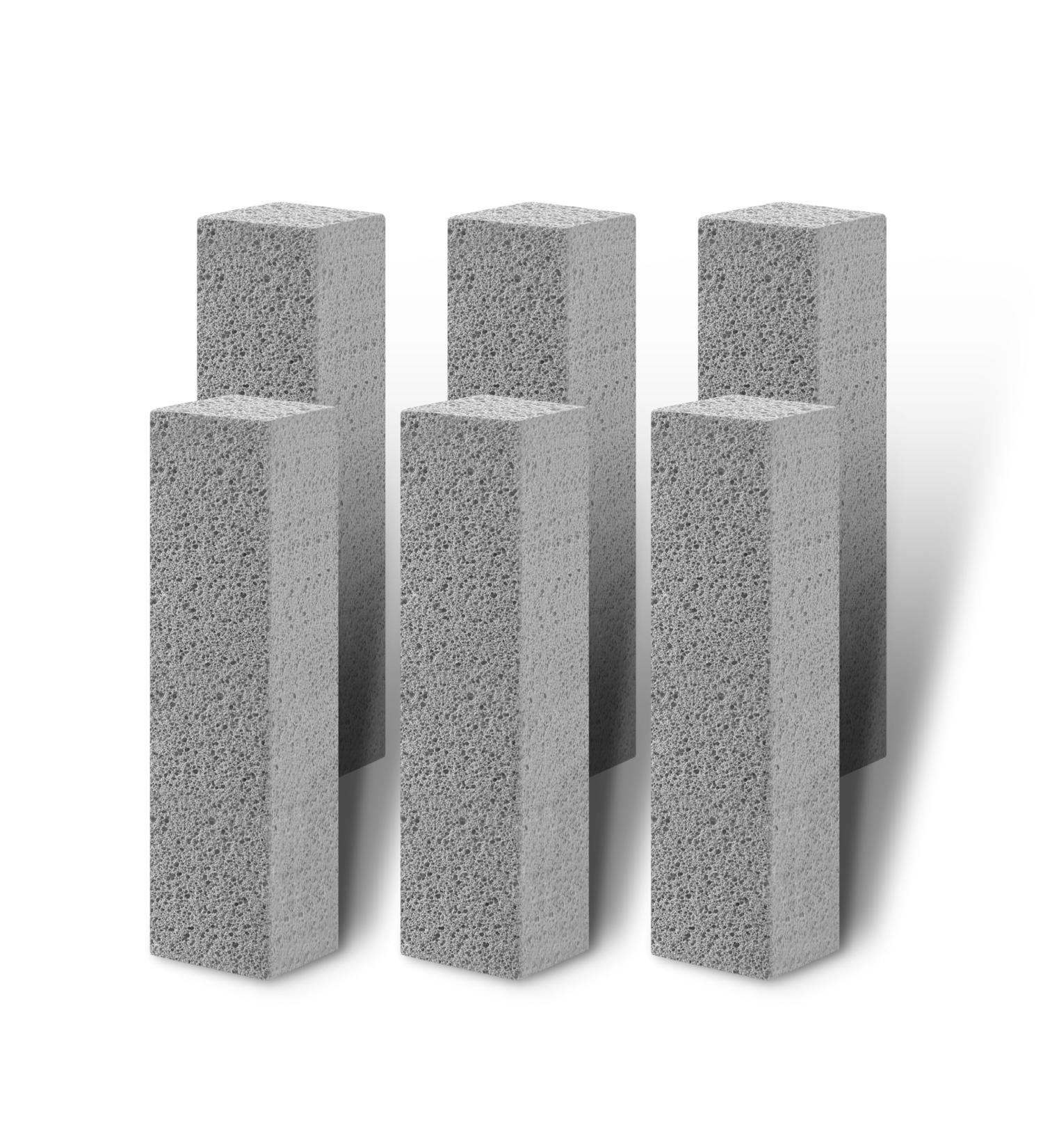 6 pcs Pumice Stone Toilet Cleaning Tool | Hard Water Stain Remover for Toilet Pool & Bathroom - Buy Online on GoSupps.com
