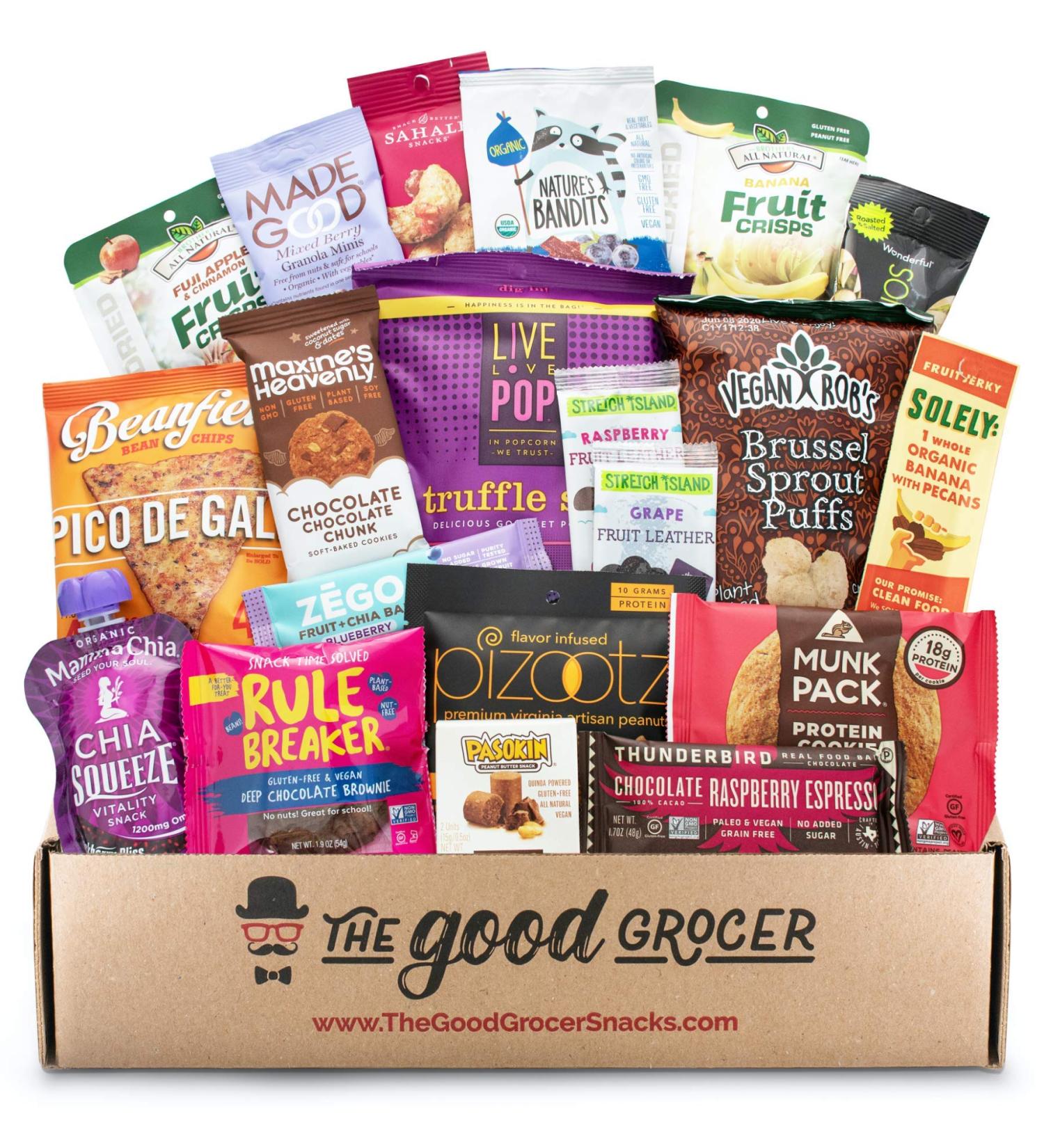 Premium GLUTEN FREE and VEGAN (DAIRY and SOY FREE) Healthy Snacks Care Package (20Ct): Featuring Delicious Wholesome Nutrient Dense Gluten Free and Vegan snacks. Office College Client Gift Box Variety - Buy Online on GoSupps.com