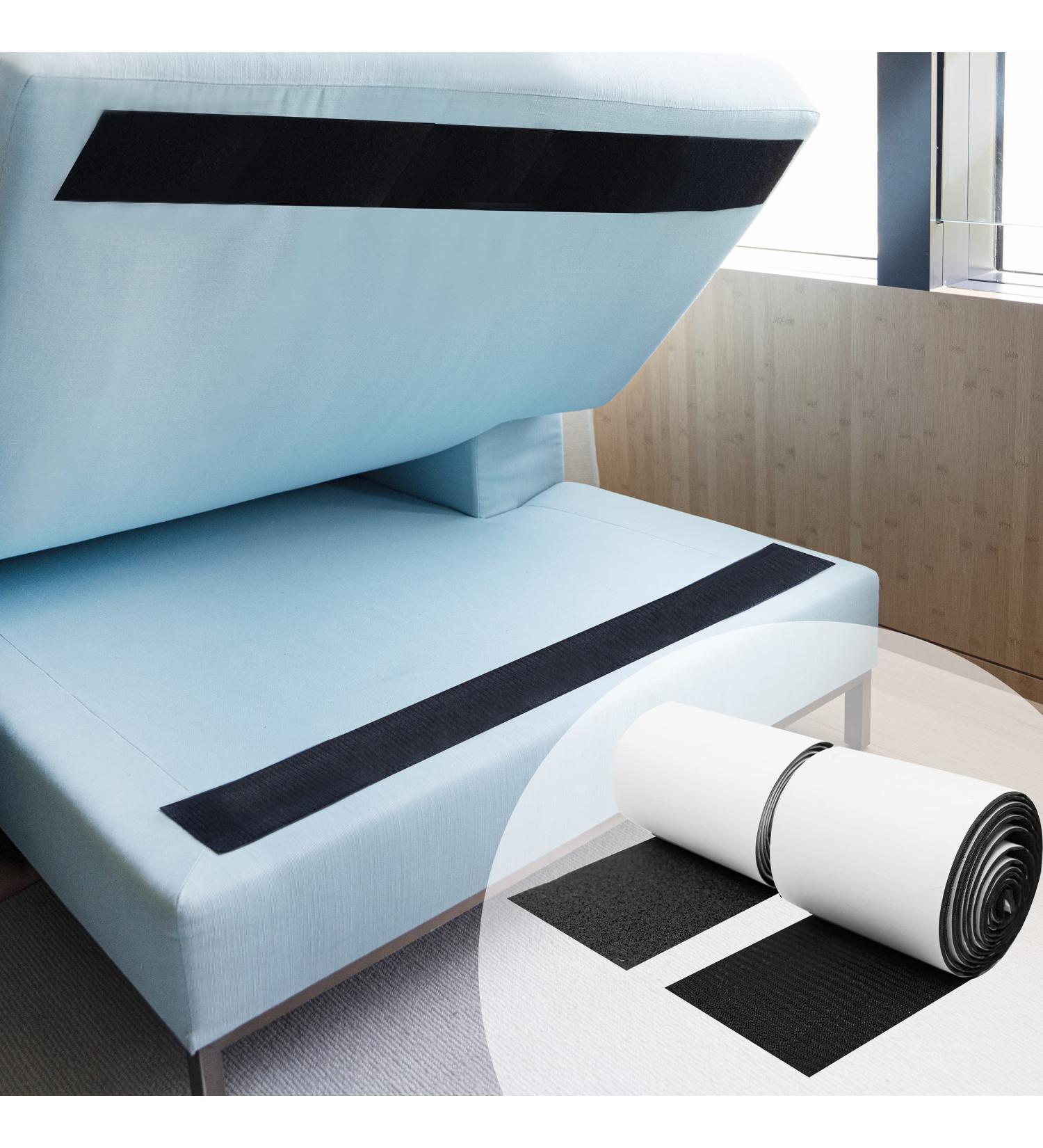 ECOHomes Couch Cushion Grip Tape 10.0 Feet - Heavy Duty Non Slip Hook and Loop Tape | Prevent Sofa and Mattress Cushions from Sliding - Buy Online on GoSupps.com