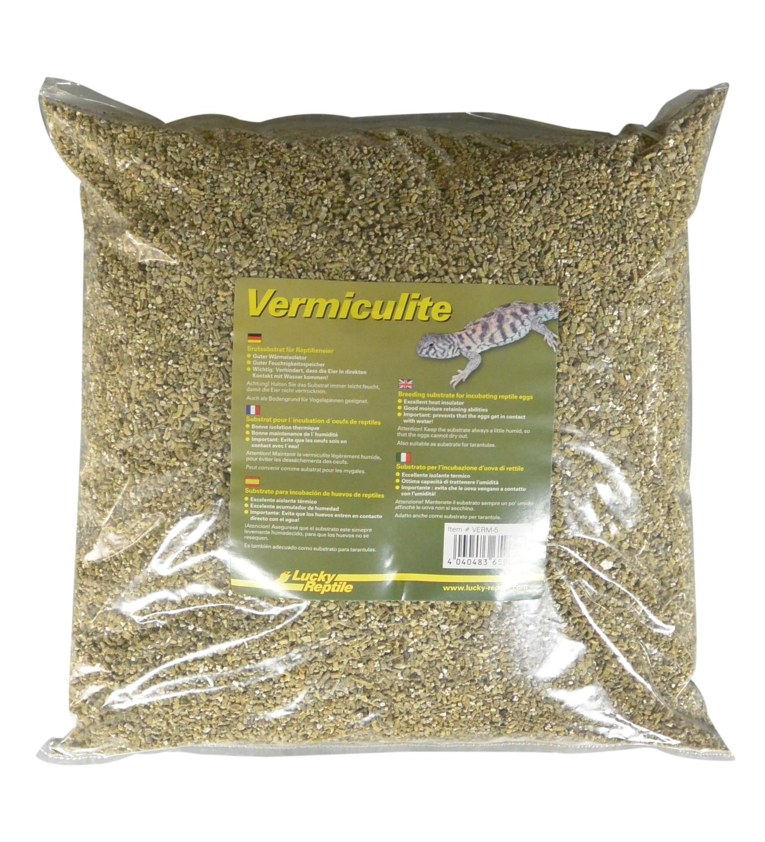 Buy Lucky Reptile Vermiculite 5L - Premium Incubation Substrate for Reptile Eggs | Heat-Insulating & Moisture-Regulating | Ideal for Reptile Breeding & Terrariums - Buy Online on GoSupps.com