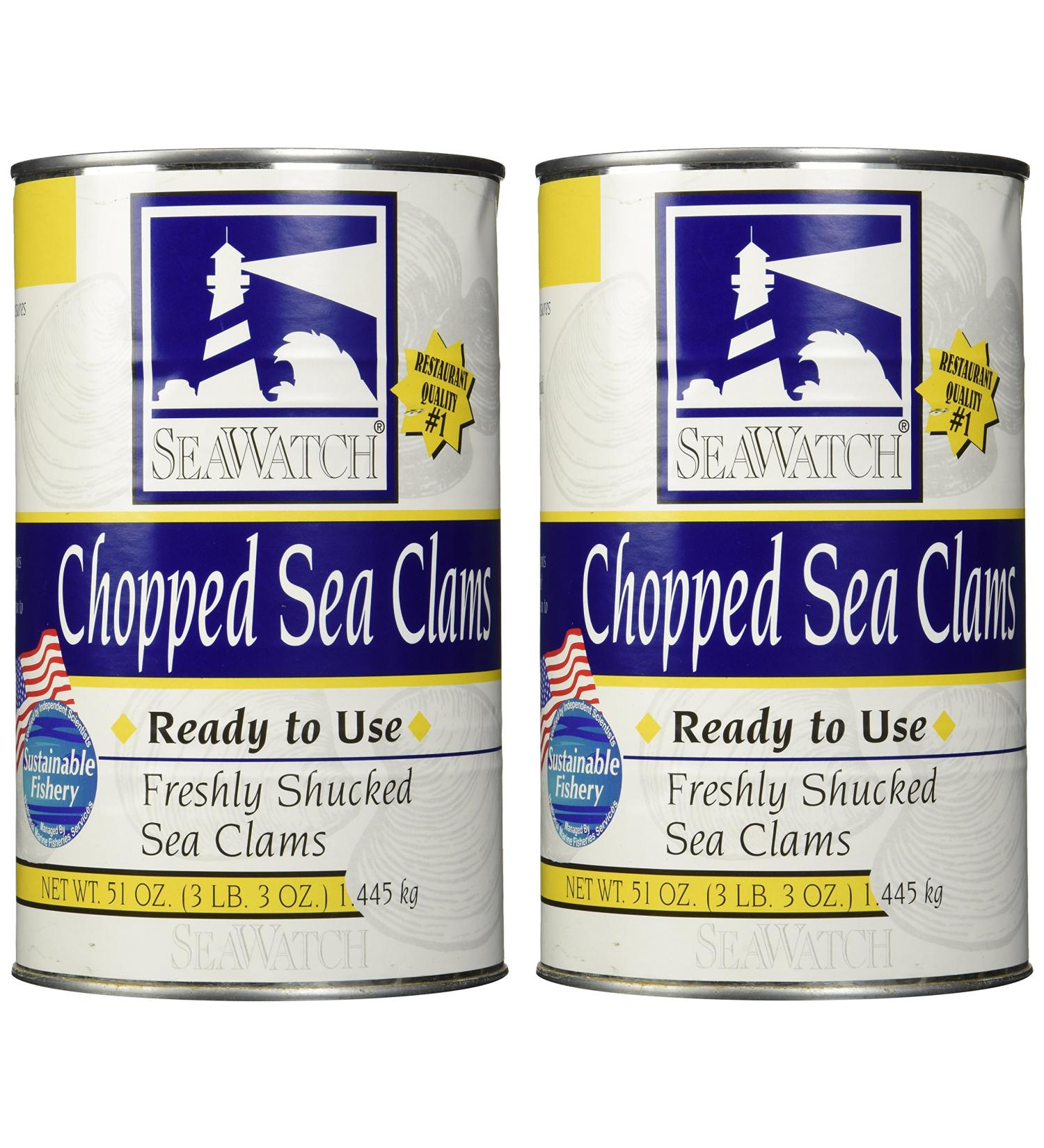Chopped Sea Clams - 2/51 Oz. (Basic Pack) | Premium Quality Seafood - Buy Online on GoSupps.com