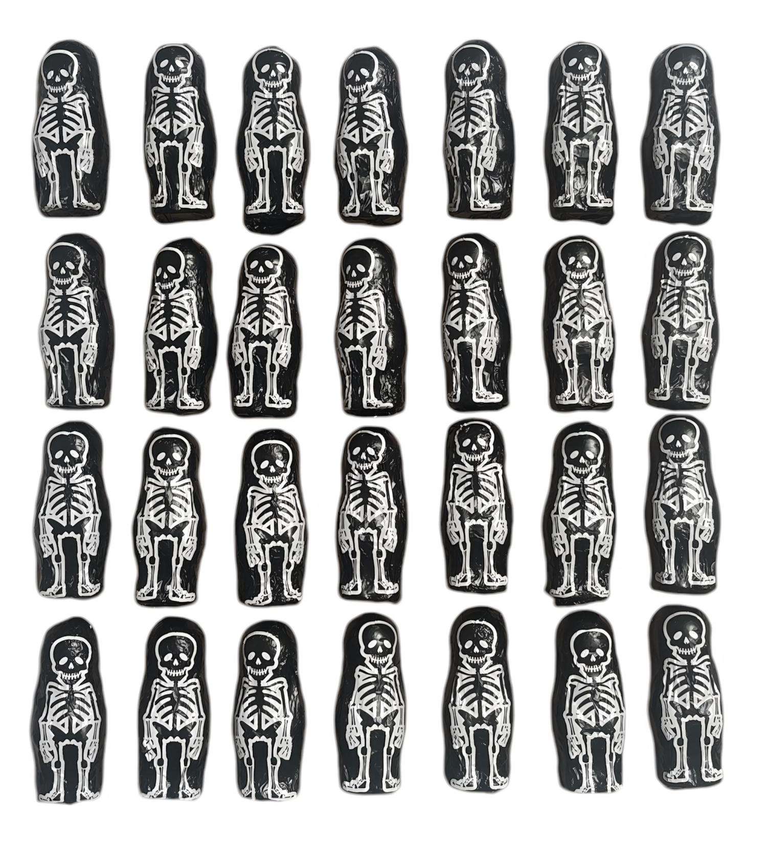  CAPTAIN PLAY Halloween Home Decorations 30 Chocolate Skeletons 210g individually wrapped - Buy Online on GoSupps.com