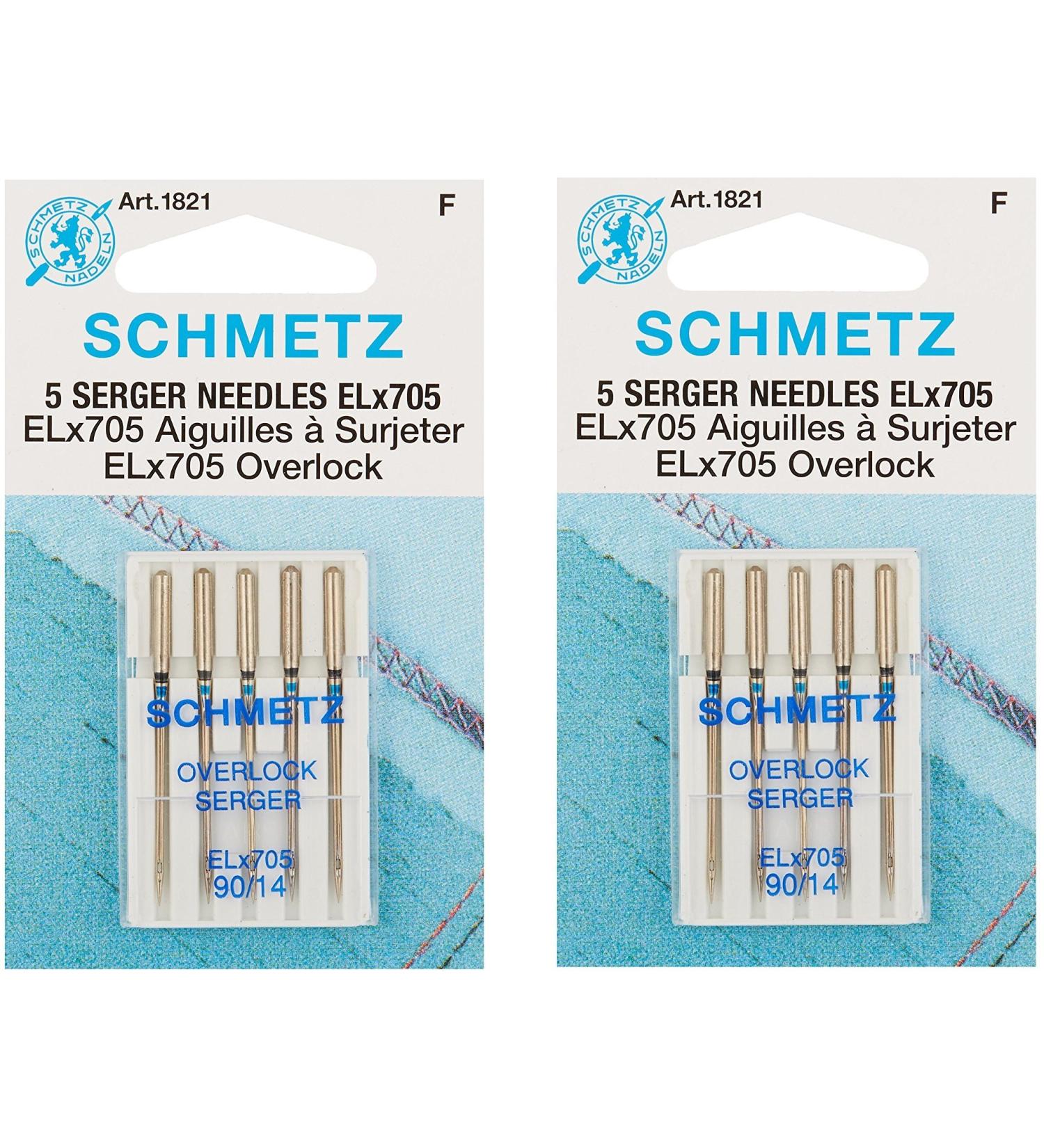 ELX705 Serger Needles - Size 14/90 5/Pkg (2 Pack) - High-Quality Needles for Your Serger - Buy Online on GoSupps.com