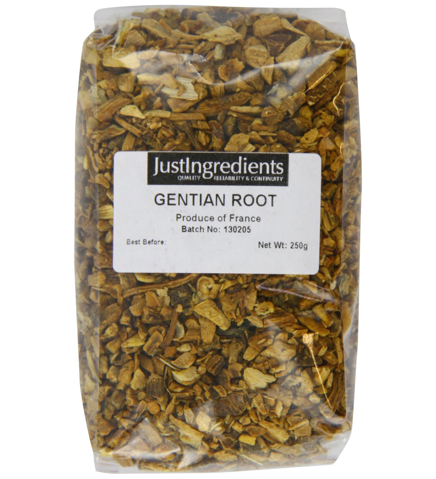 JustIngredients Essential Gentian Root 250g - Buy Online on GoSupps.com