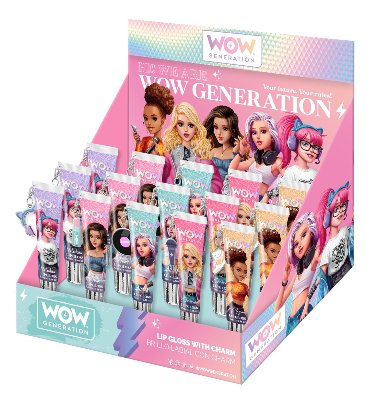 Shush Kids Euroswan Lip Gloss with Abalorio CDU 20 U Wow Generation multicolored WOW00012 - Buy Online on GoSupps.com