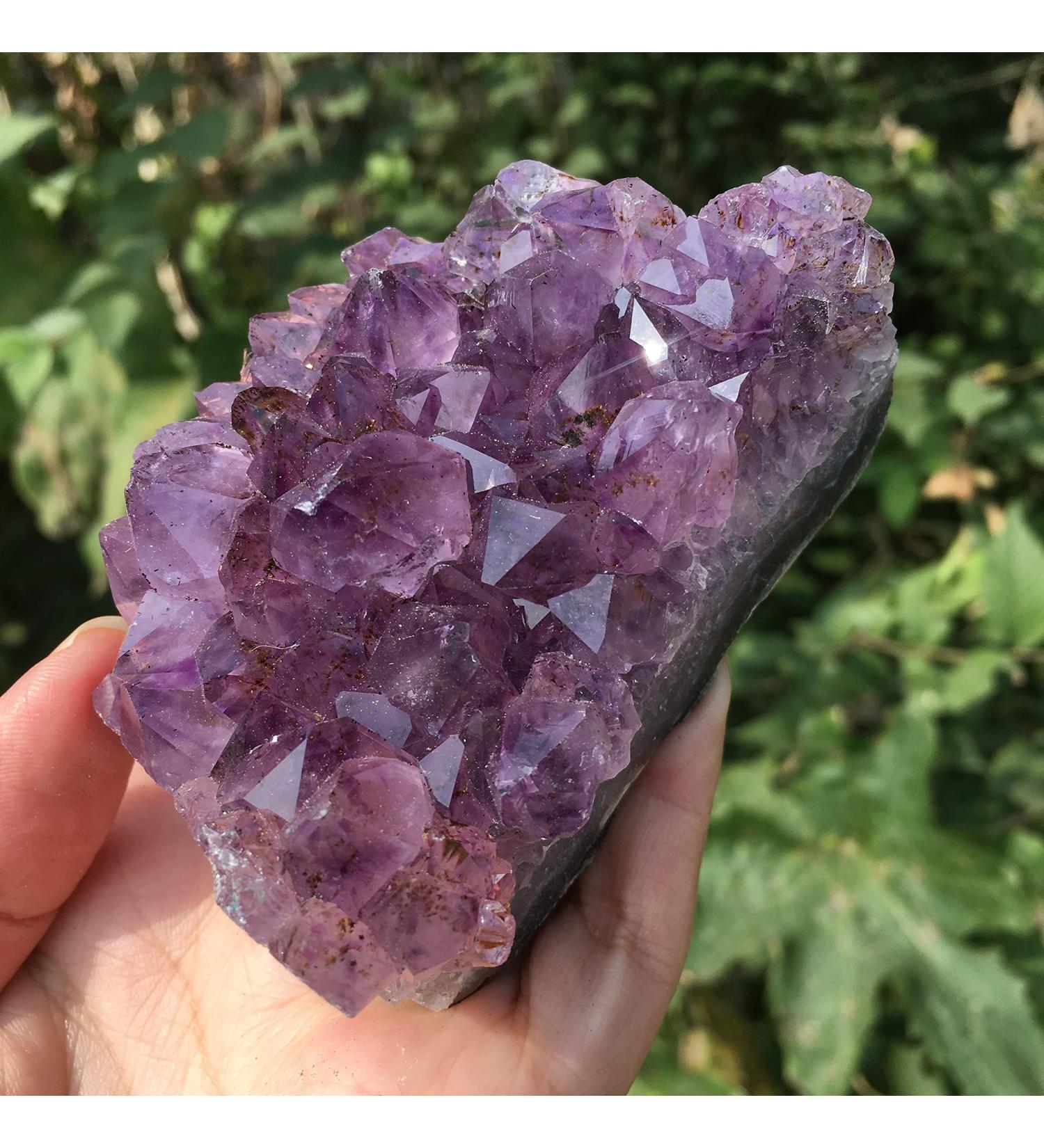 Crystal Decoration Natural Raw Amethyst Quartz Purple Crystal Cluster Stones Specimen Home Decor Beautiful Gifts Crystal Cluster (Size : 260-300g) - Buy Online on GoSupps.com