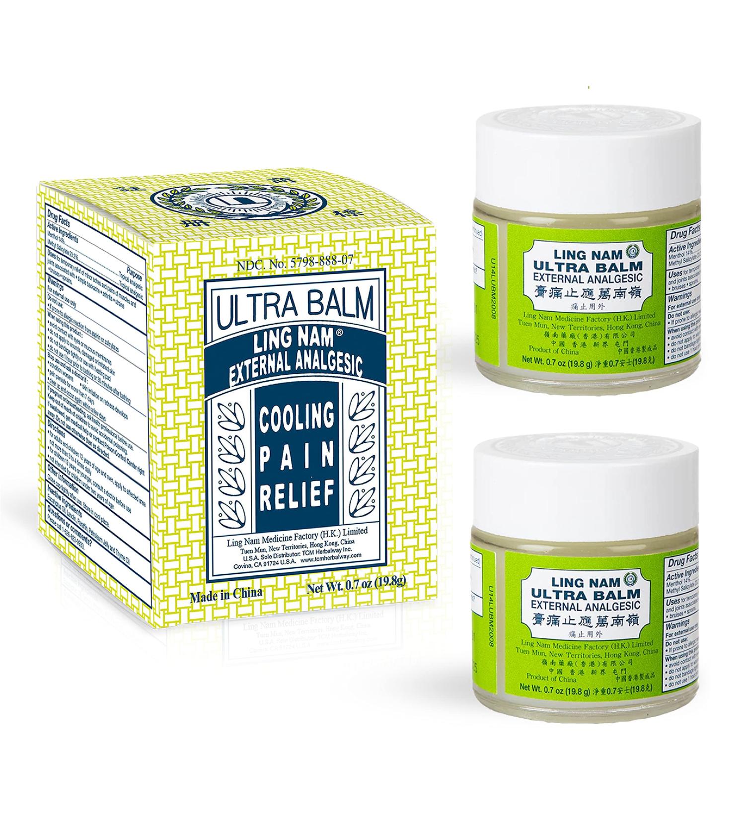 Ultra Balm External Analgesic for Pain Relief | Cooling Solution for Backache Arthritis Strains & Muscle Pain (Pack of 2 0.7oz/19.8g) - Exp 2025 - Buy Online on GoSupps.com