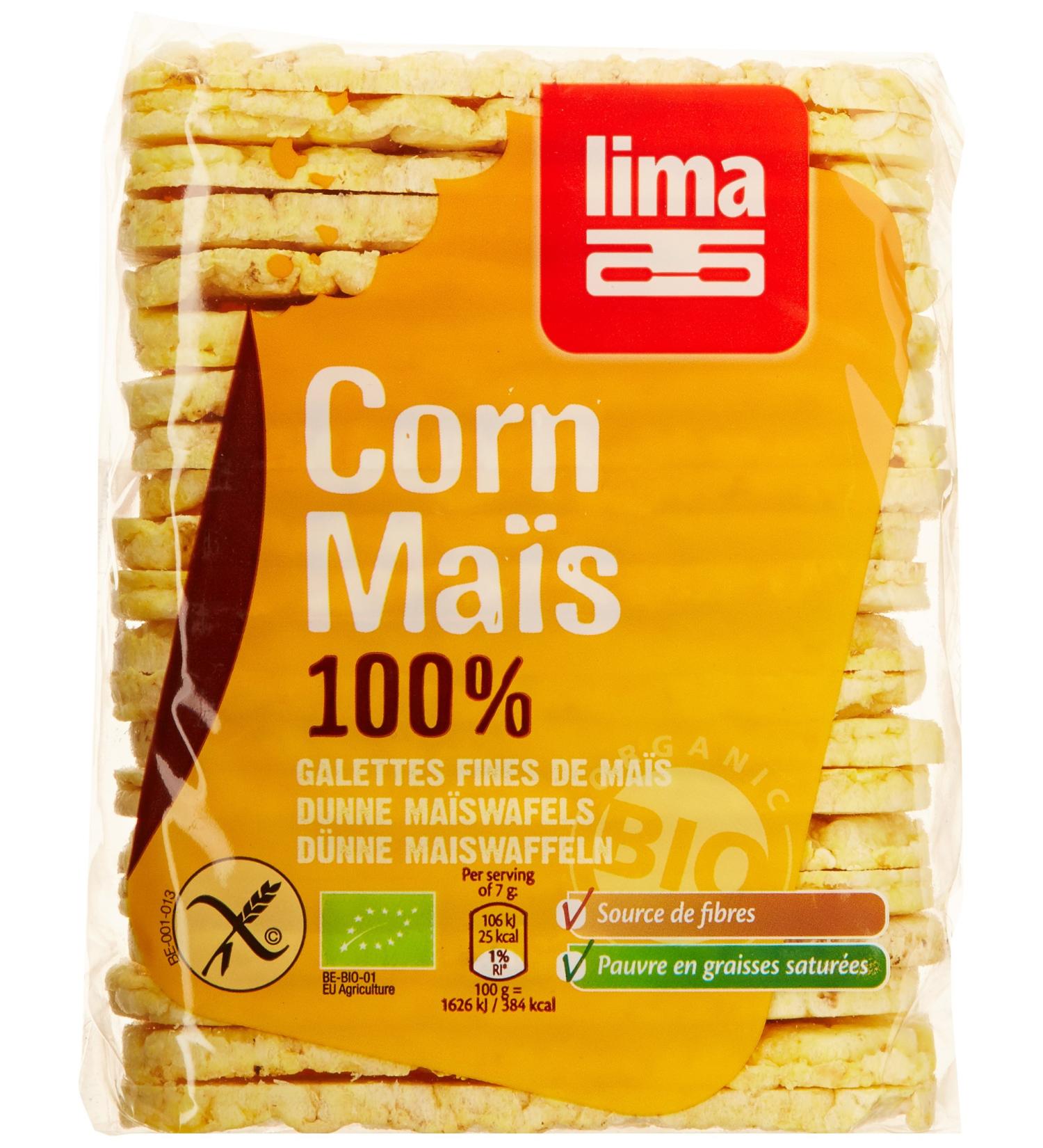 LIMA Organic Fine Corn Cake 140G - - Buy Online on GoSupps.com