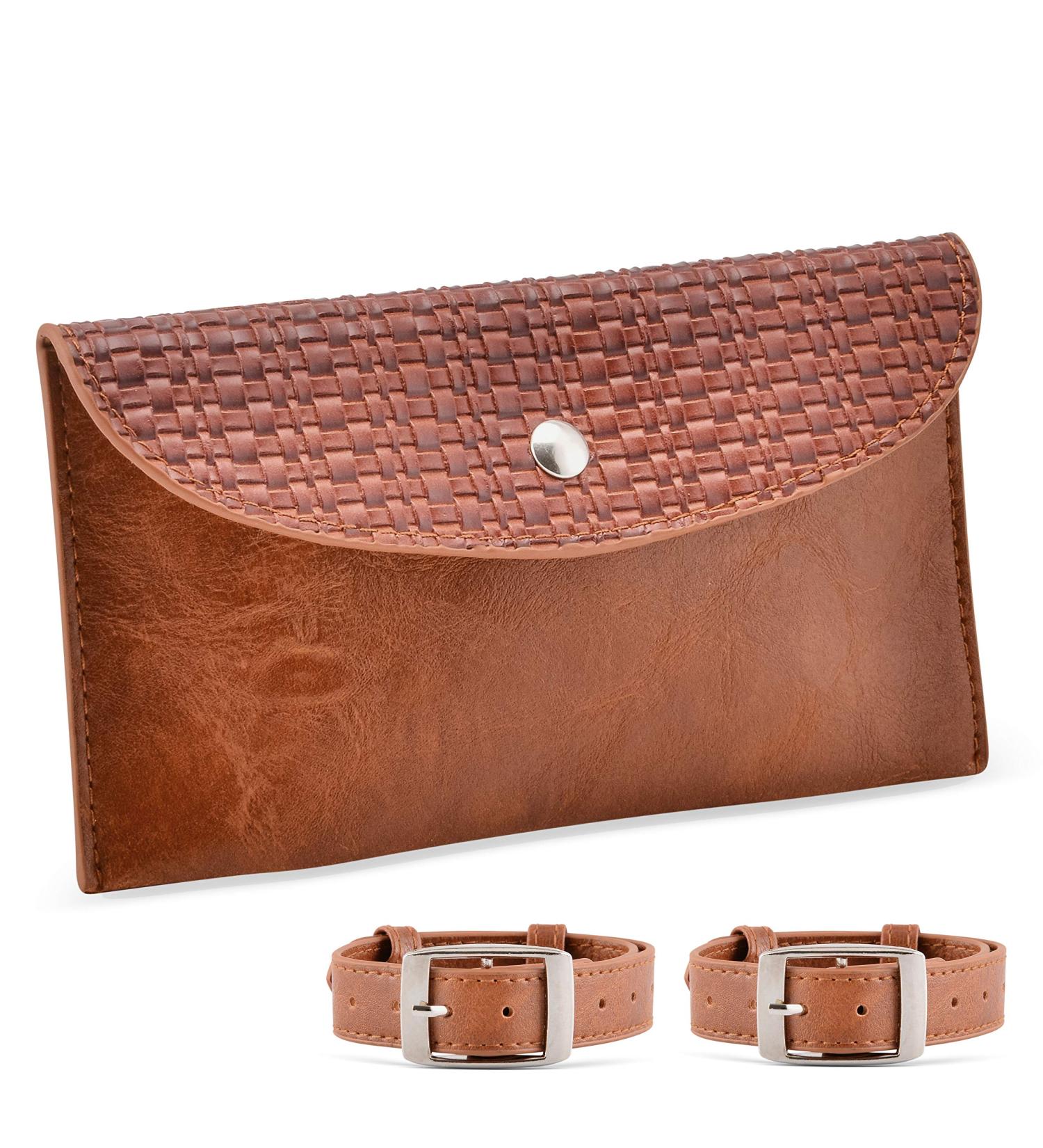 Starkenburg Horse Saddle Bag Cell Phone Holder | Easy-Access Pommel Bag for Small Items | Secure Light Brown Design - Buy Online on GoSupps.com