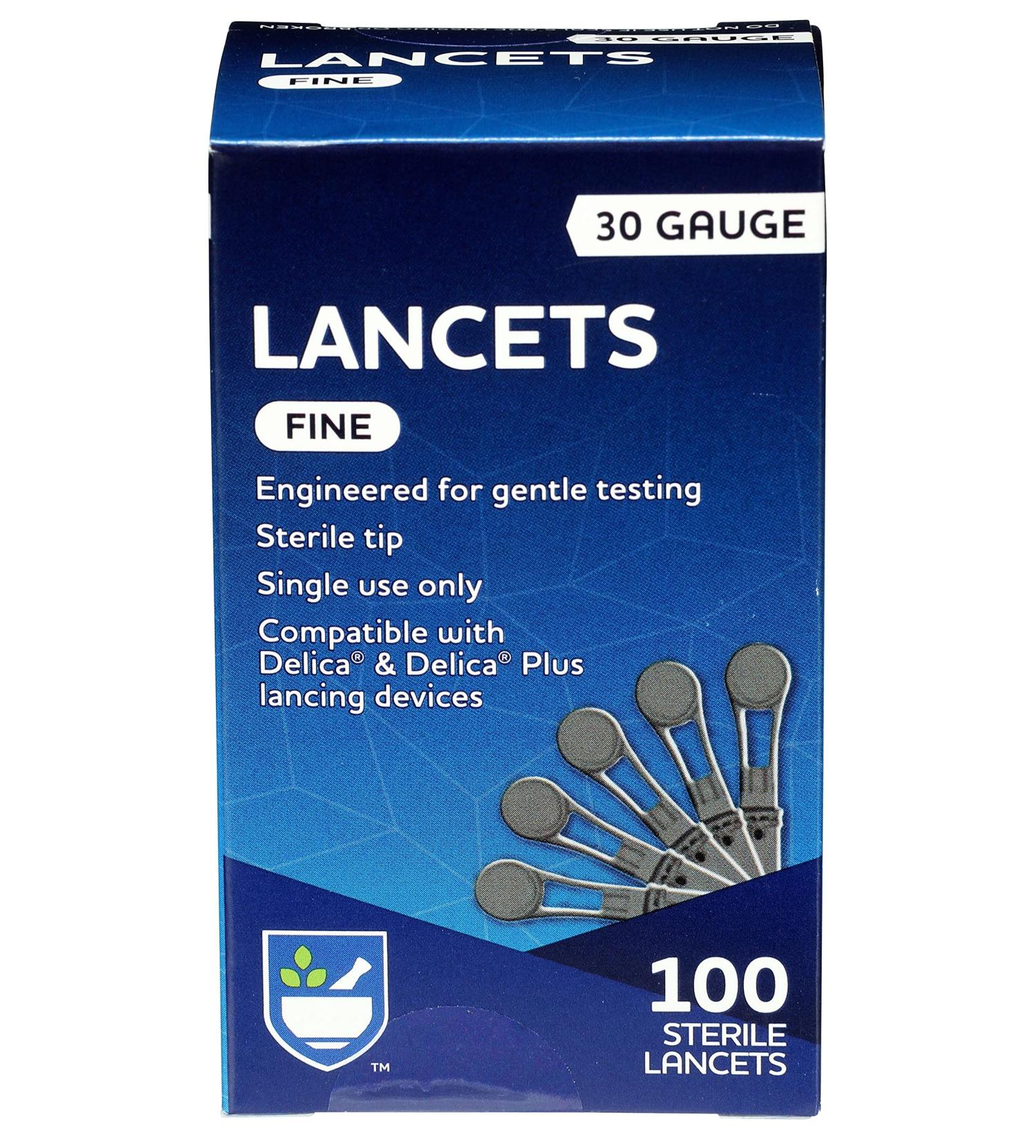 Rite Aid Fine Sterile Lancets 30g 100 Count