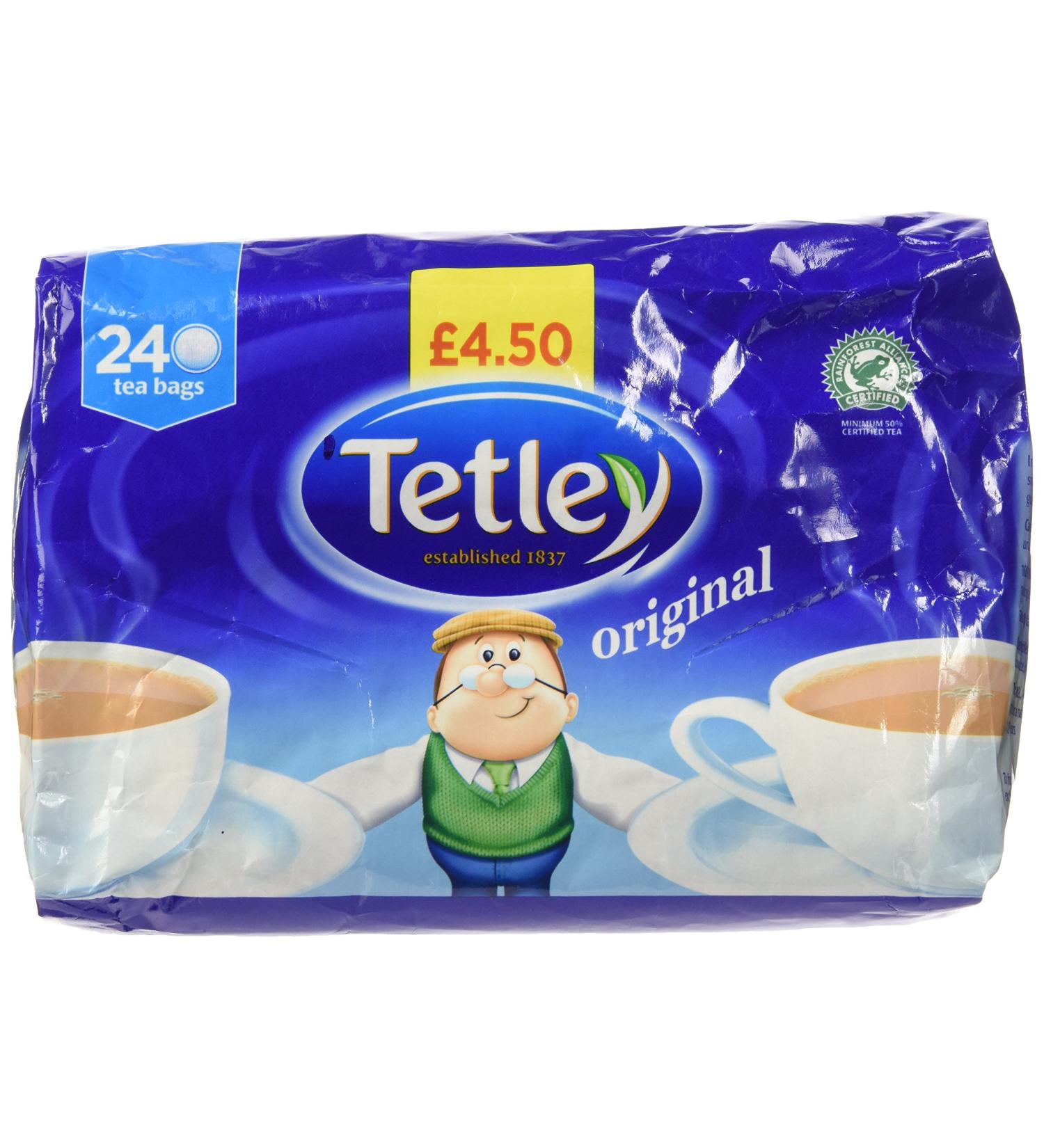 Tetley Tea Bags 240 per Pack 240 Count (Pack of 1) - Buy Online on GoSupps.com