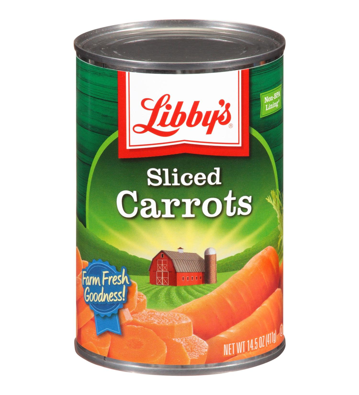 Libby's Sliced Carrots 14.5oz Cans (12 Pack) - Premium Quality - Buy Online on GoSupps.com