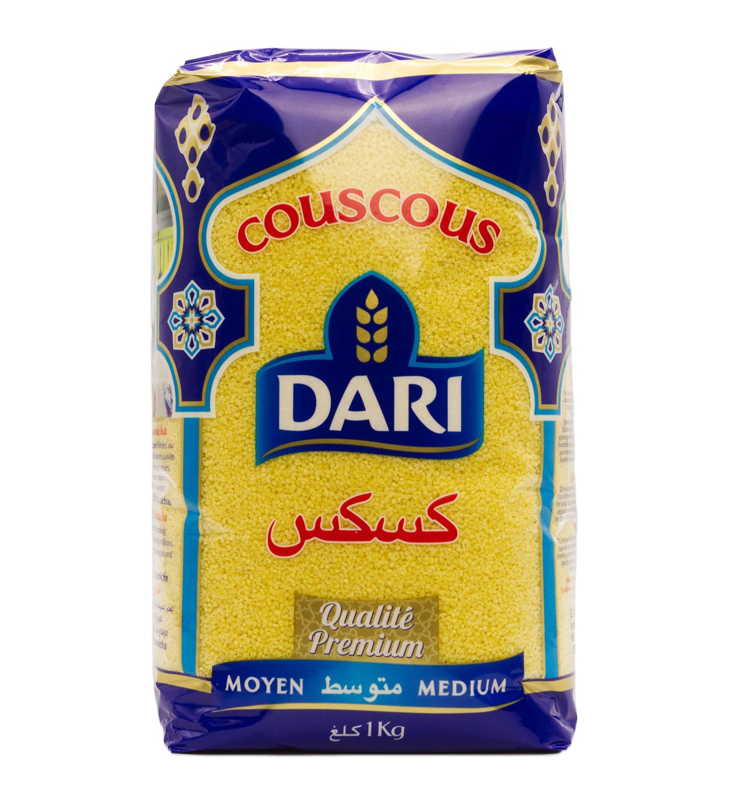 Buy Dari Premium Couscous Medium 1 kg - Authentic Moroccan Couscous for International Shipping - Buy Online on GoSupps.com