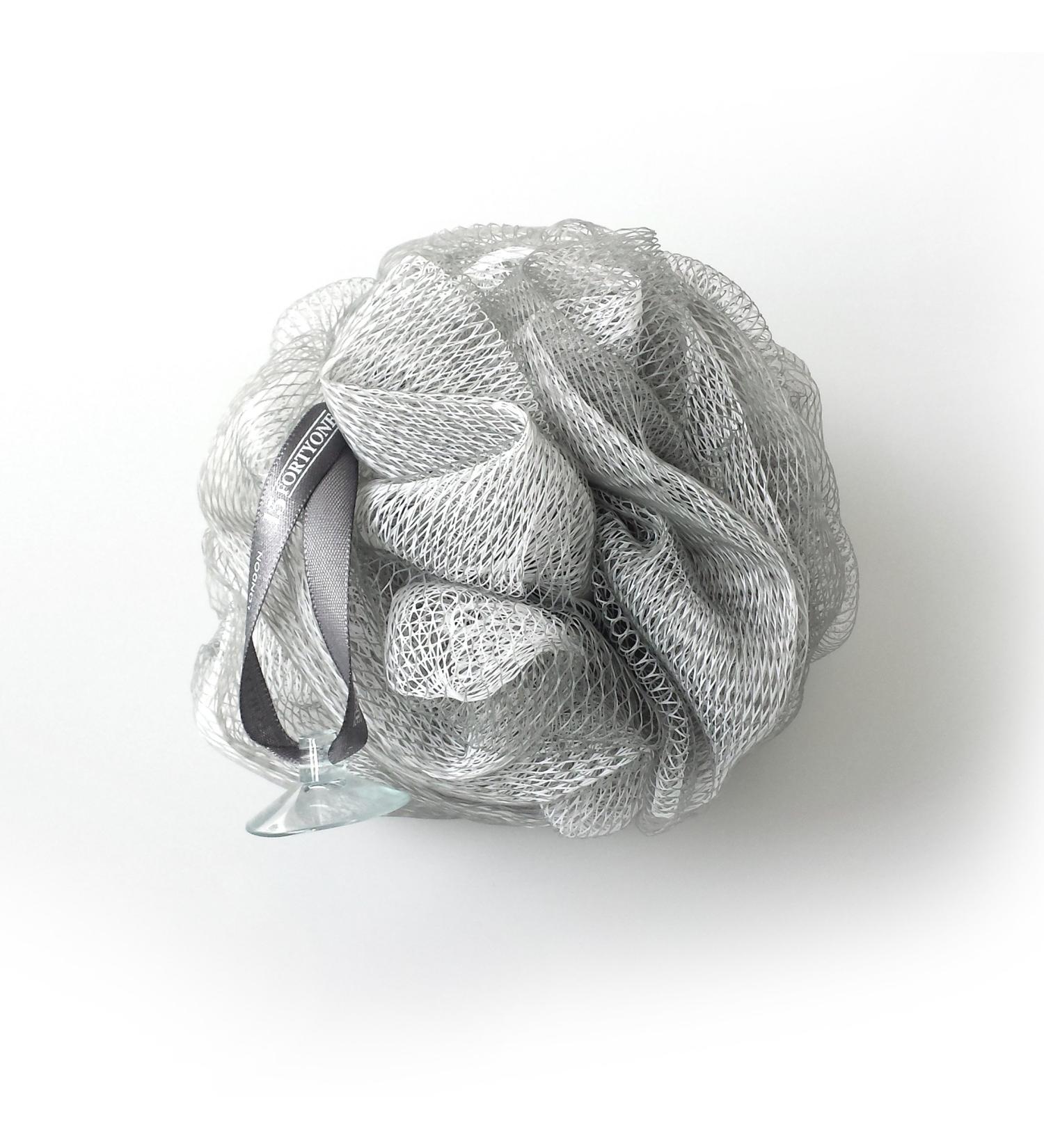 1541 London Exfoliating Bath & Shower Body Puff - Silver Grey - Buy Online on GoSupps.com