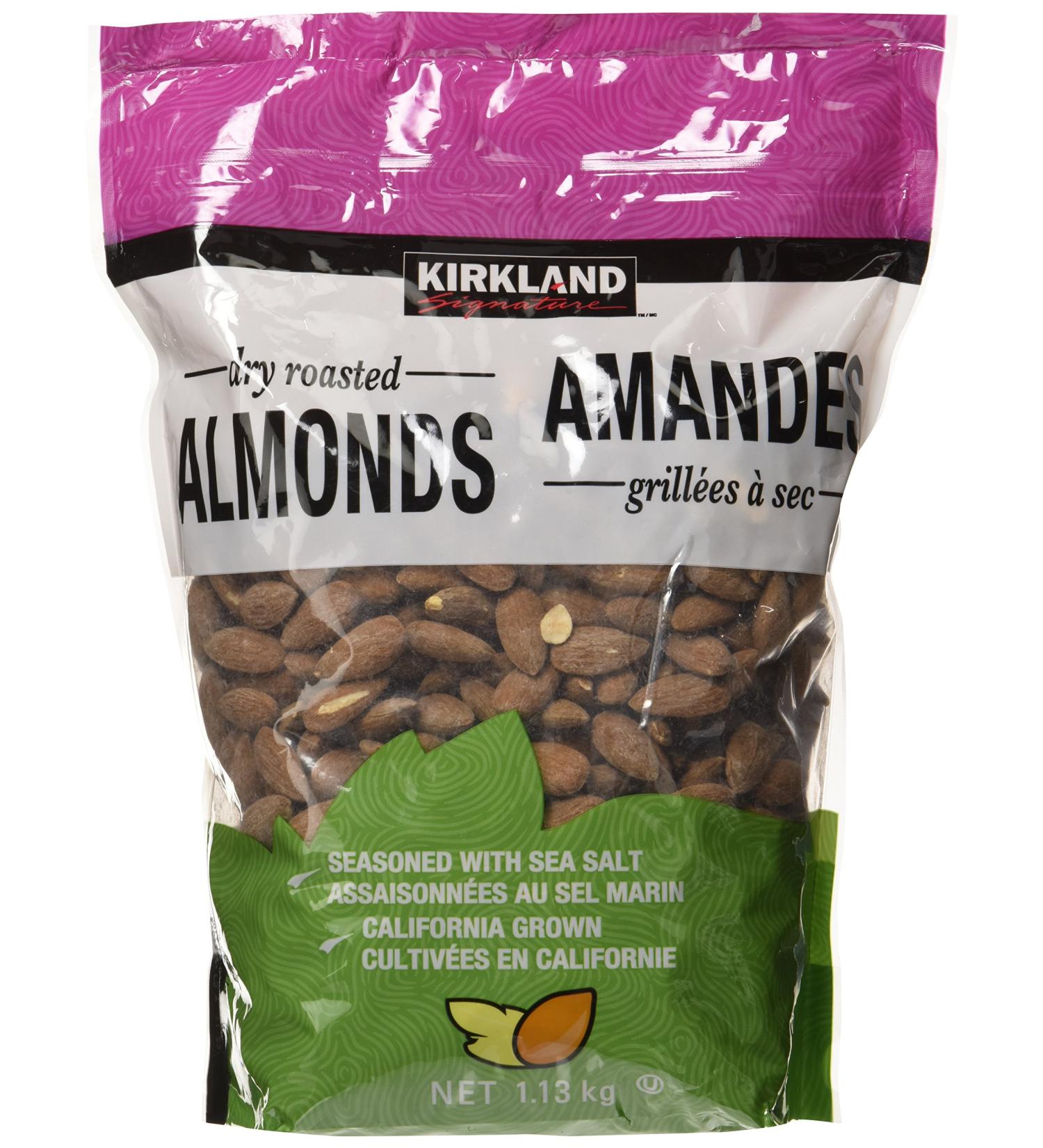 KIRKLAND SIGNATURE Dry Roasted Almonds 1.13 Kg - Buy Online on GoSupps.com