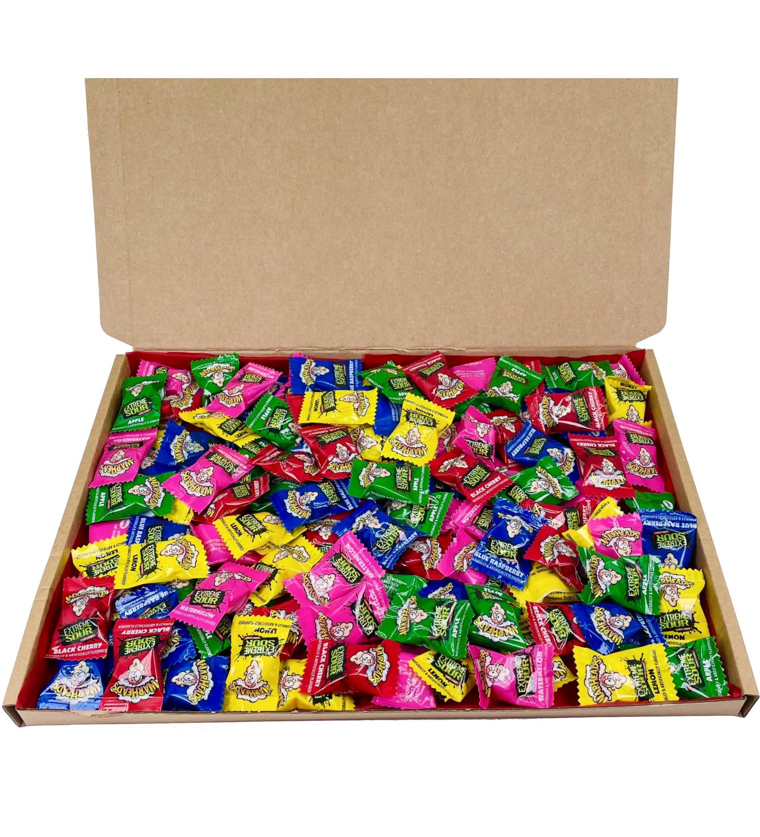 Warheads Sour Sweets 500g XL Gift Box Hamper 100 Warhead Extreme Sour Hard Candy Selextion Box American Sweets Sour Candy - Buy Online on GoSupps.com