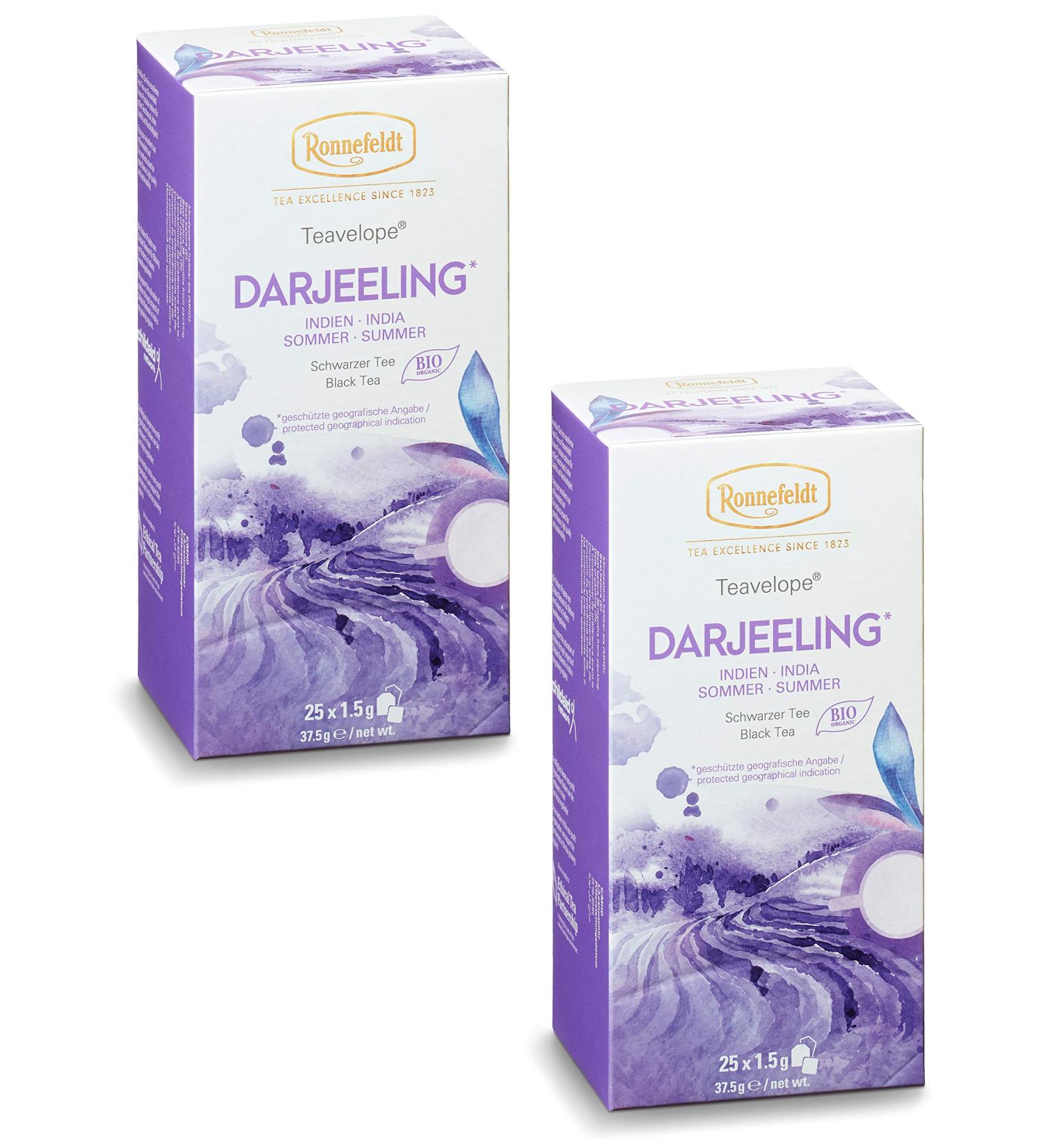 Ronnefeldt Teavelope Lot de 2 sachets de th Darjeeling Noir 2 x 25 x 1 5 g - Buy Online on GoSupps.com