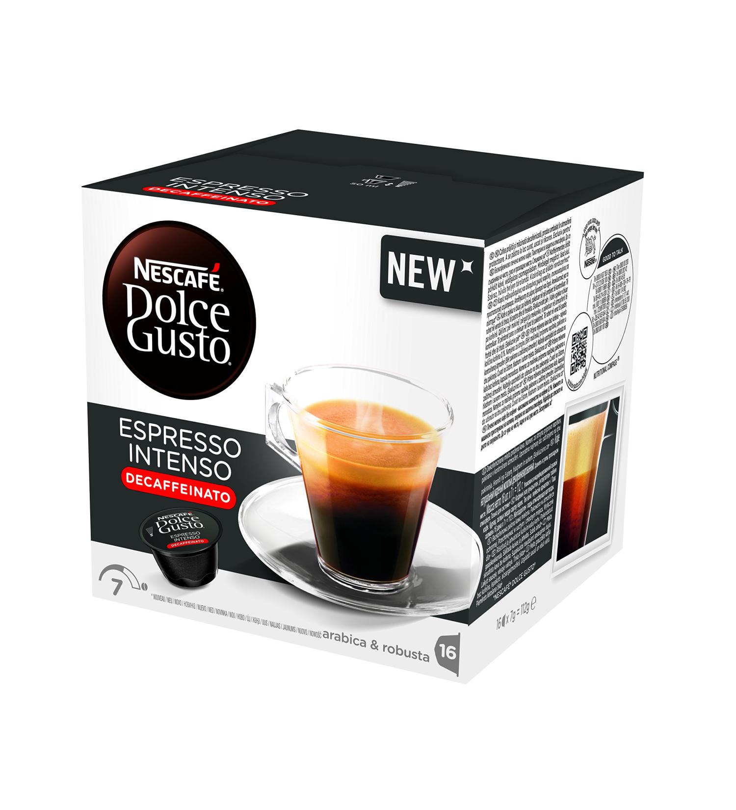 Nescafe NESCAF Dolce Gusto Espresso Intenso Decaffeinato Decaffeinato Espresso Coffee 16 Capsules (16 Cups) - Pack of 3  - Buy Online on GoSupps.com