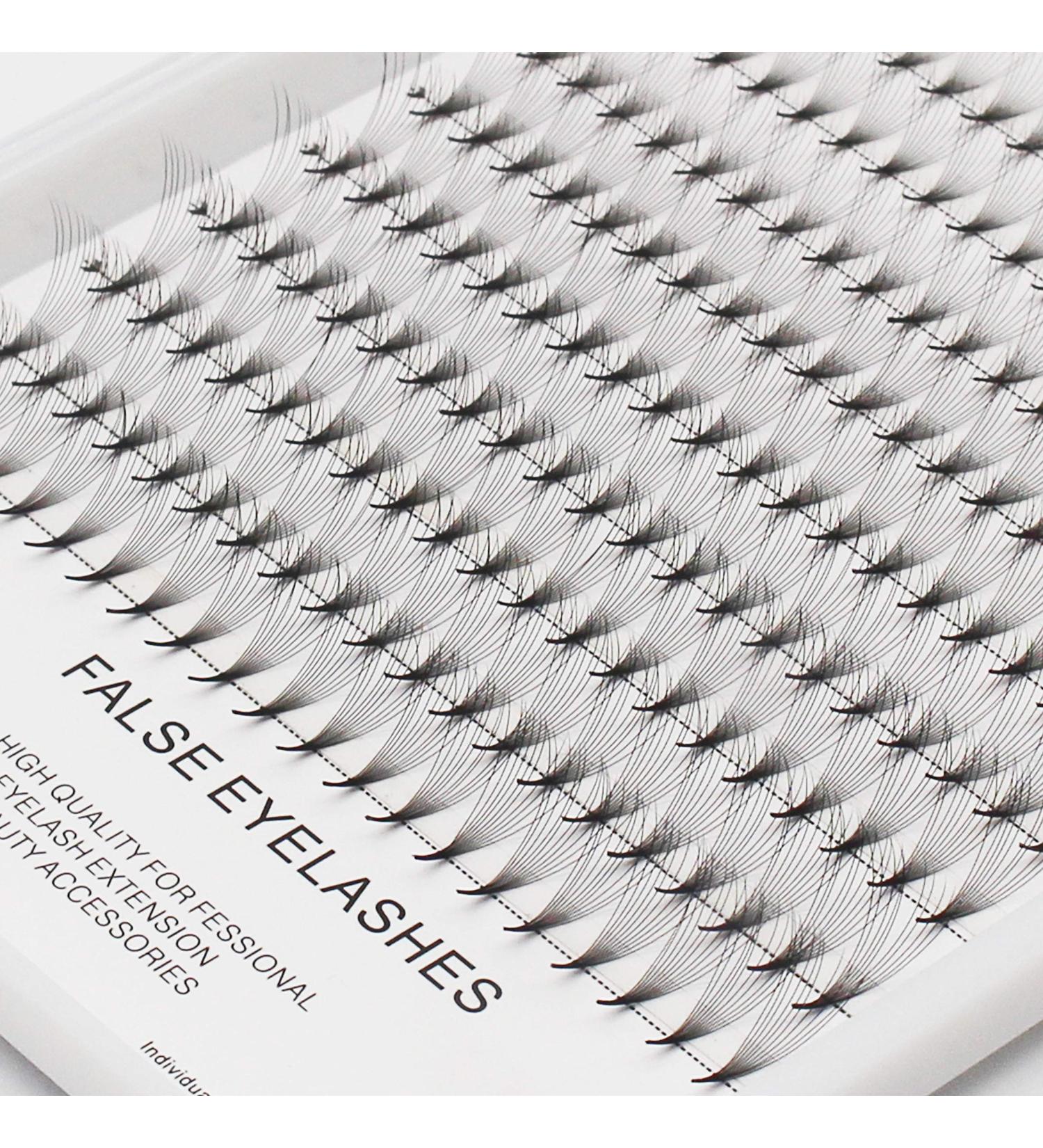 Large 10D D Curl Premade Fans - Mixed Length Volume Lashes (12-16mm) | Synthetic Mink Eyelash Extensions - Buy Online on GoSupps.com