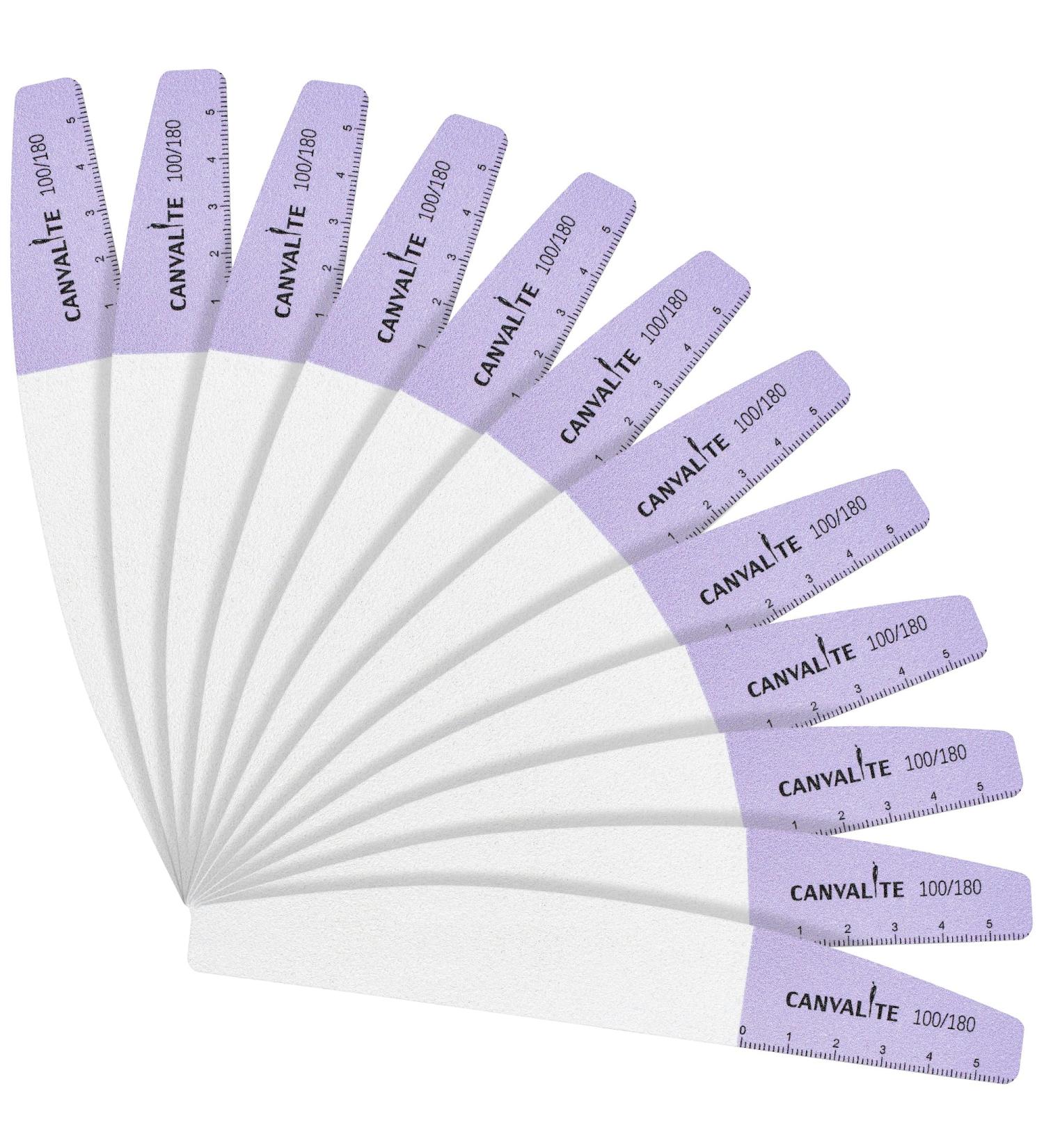 Buy Canvalite 12stk Nail Files for Gel Polish Professional 100/180 Double-Sided Washable & Reusable Nail Buffers | International Shipping Available - Buy Online on GoSupps.com