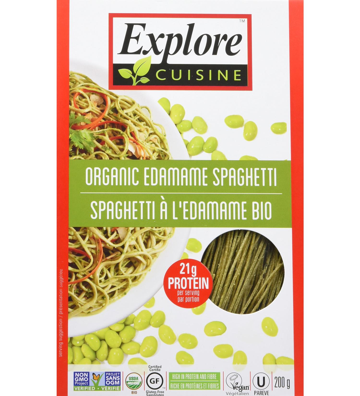 EXPLORE CUISINE Organic Edamame Spaghetti 6 Count - Buy Online on GoSupps.com