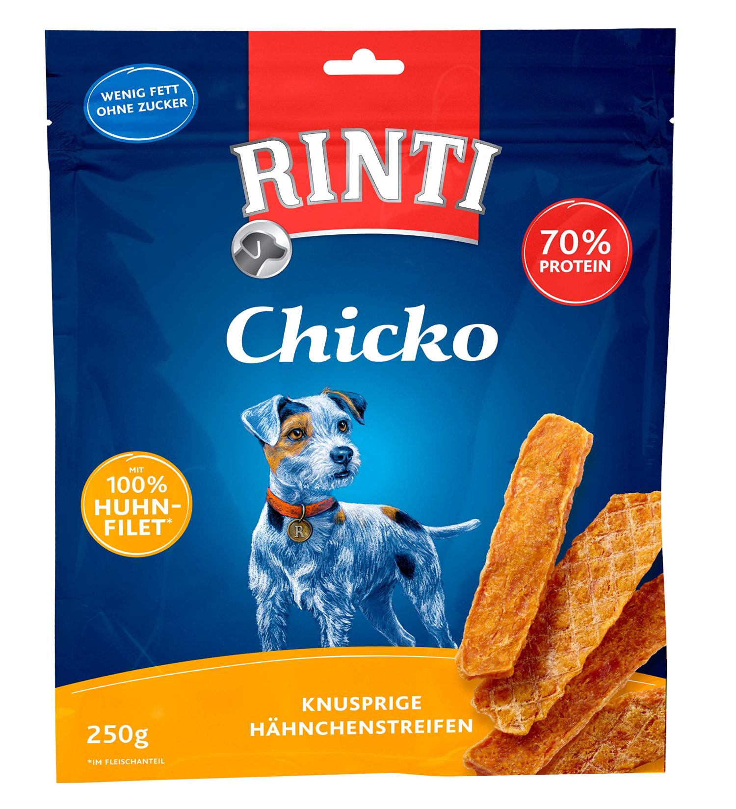 RINTI Chicko Chicken 250g - Premium Dog Treats | International Shipping Available - Buy Online on GoSupps.com