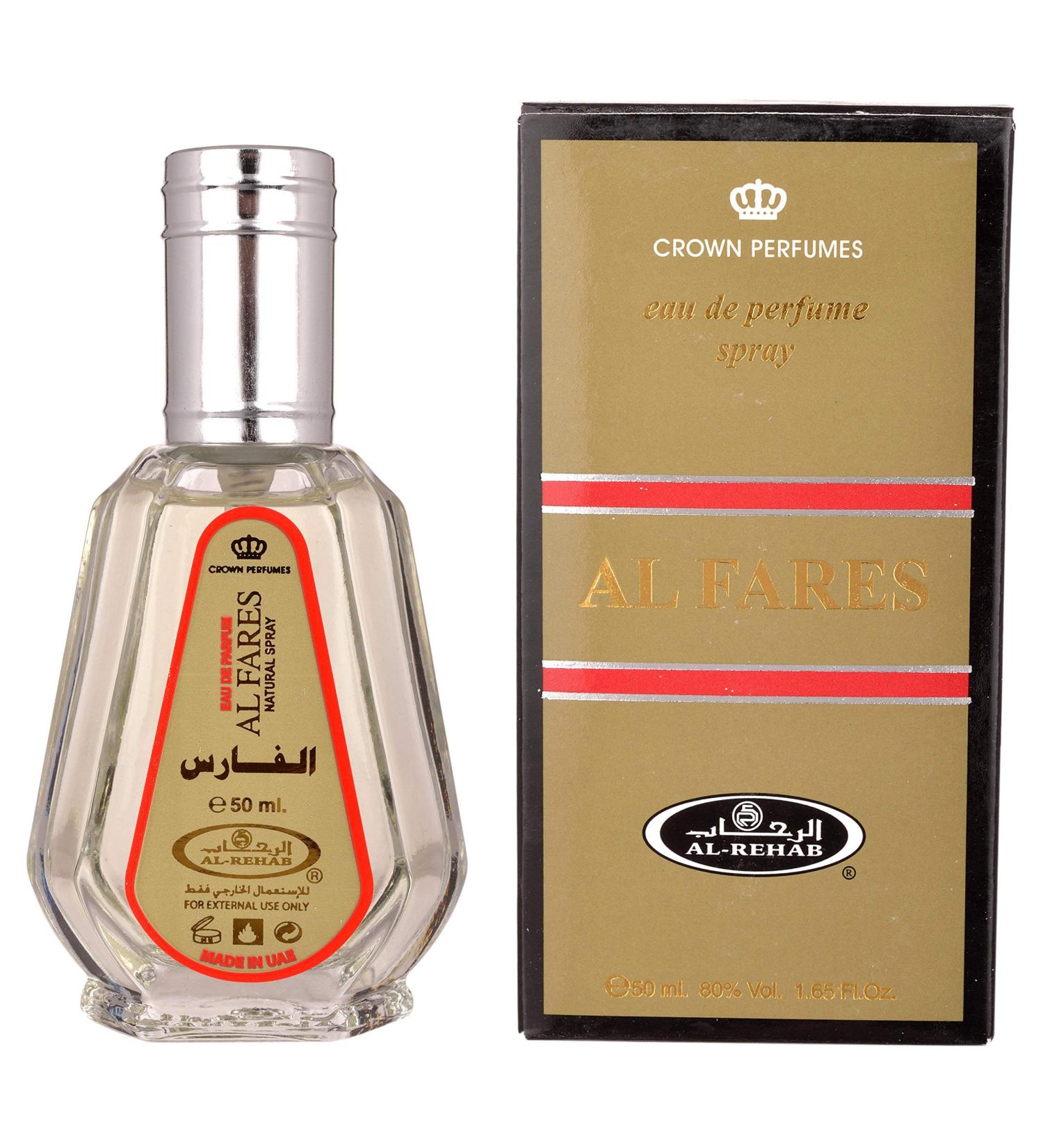 Al Rehab Al Fares Eau de Perfume Spray for Men 1.7 Ounce - Buy Online on GoSupps.com
