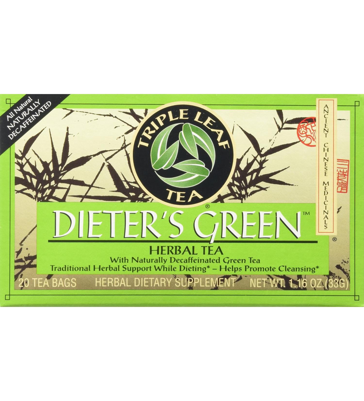 Triple Leaf Teas - Dieter's Green Herbal Tea 20 bag - Buy Online on GoSupps.com