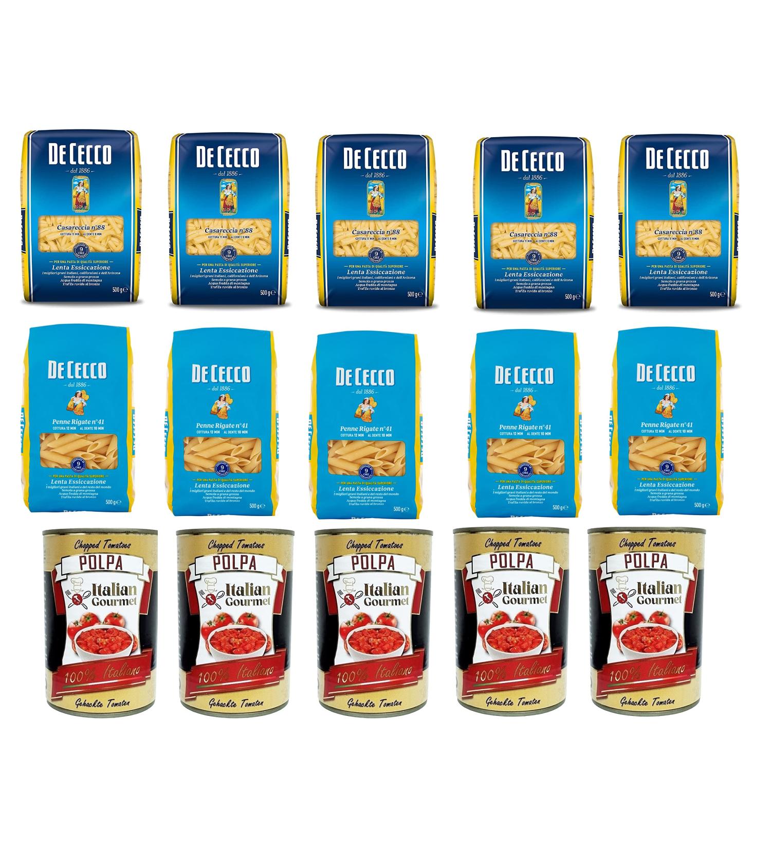 Italian Gourmet 5x To Creck Standing No88 500G + 5x Of Ceck Pines Rigate No 1 41 are Itality gourmet Polpas of the tomathpure geahakte 400g 40g - Buy Online on GoSupps.com