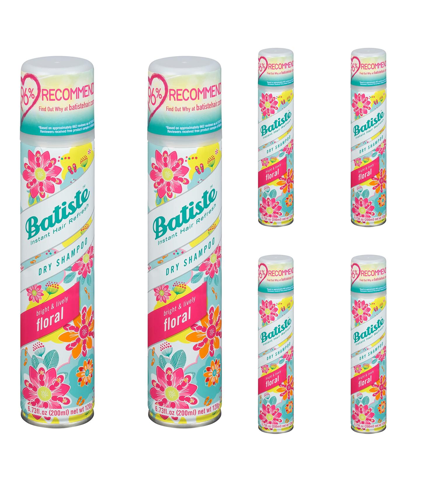Batiste Dry Shampoo Floral 6.73oz (200ml) - 6 Pack - Buy Online on GoSupps.com