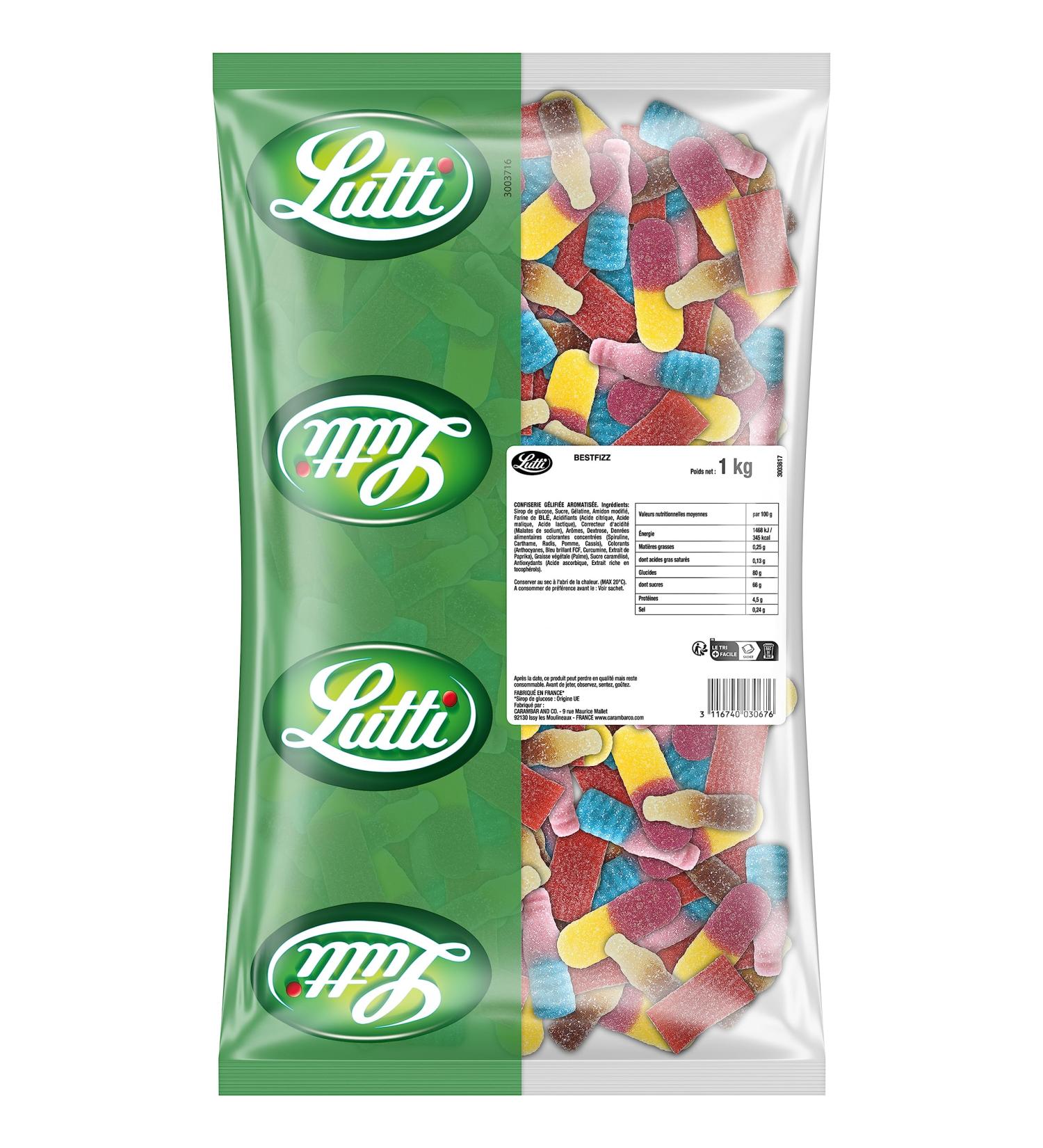 Lutti Bestfizz Assortiment 1kg