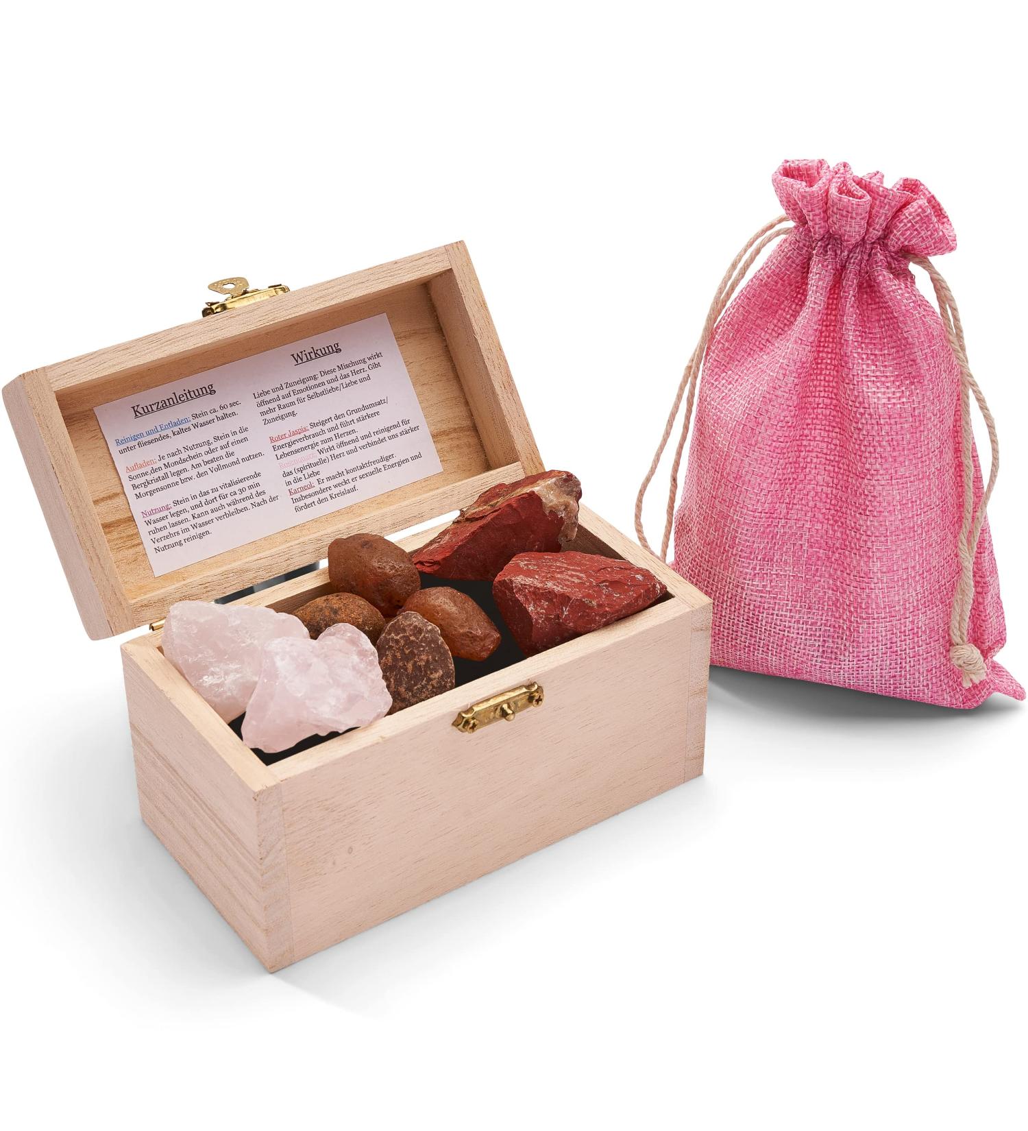 Love & Affection: 100% Natural Gemstone Water Stones | Premium Healing Stone Mixture | Purified Spring Water - Buy Online on GoSupps.com