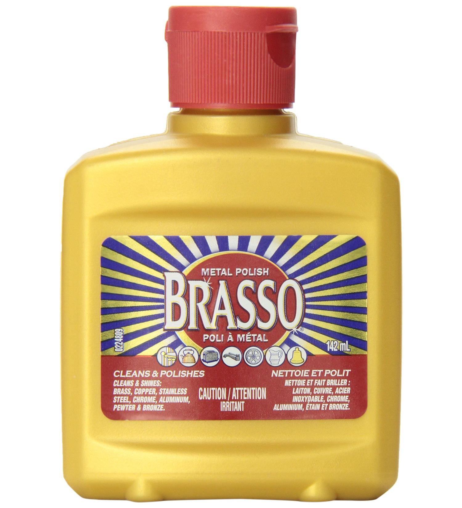 Brasso Metal Polish Cleans and Polishes - Brass Bronze Copper Stainless Steel 142 ml - Buy Online on GoSupps.com