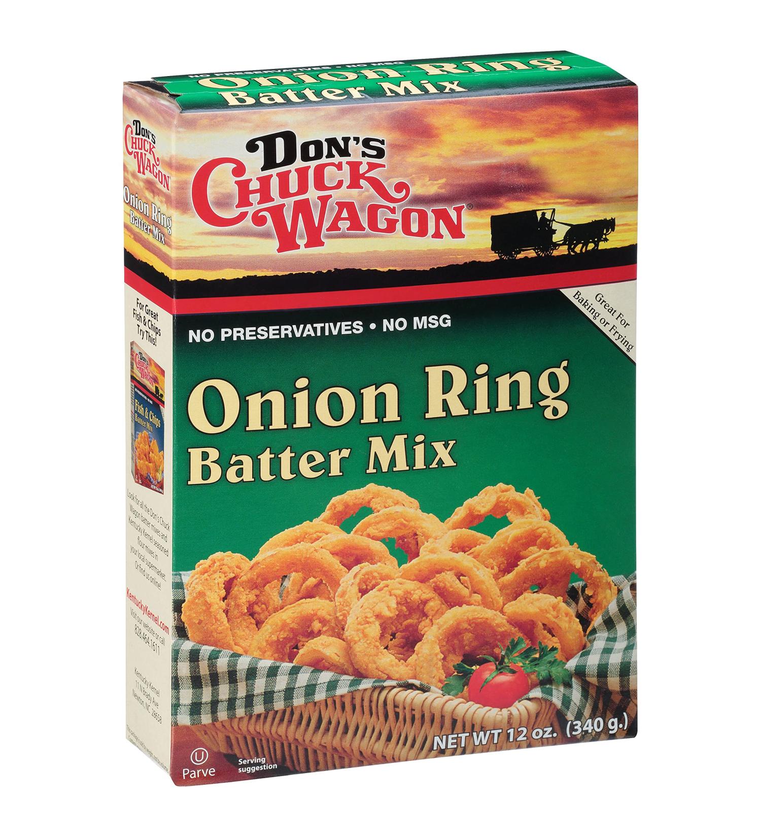 Don's Chuck Wagon Onion Ring Mix 12oz (Pack of 12) - Crispy & Delicious Onion Ring Mix for Perfect Snacking - Buy Online on GoSupps.com