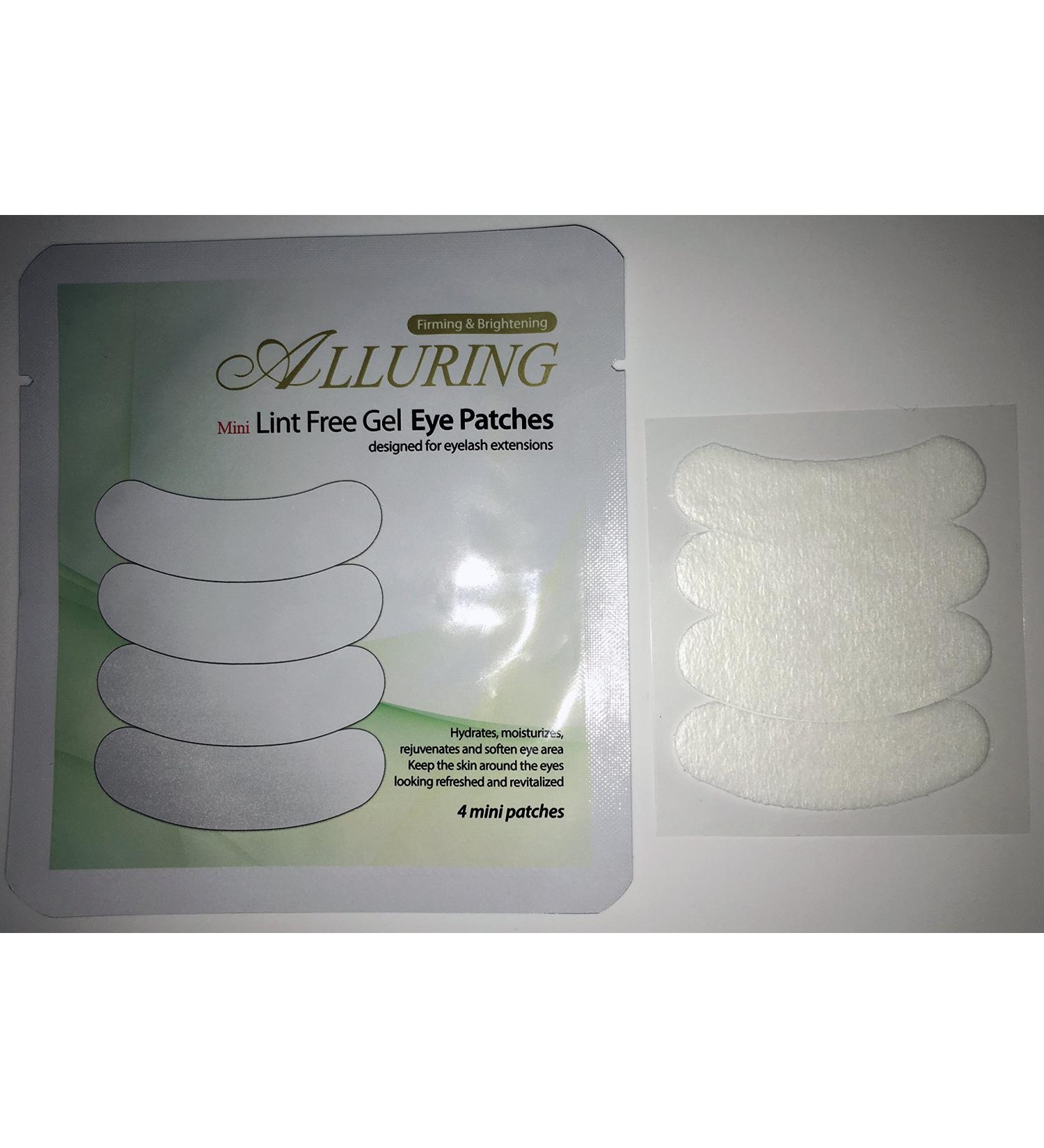 Alluring Mini Under Gel Eye Pads Lint Free for Eyelash Extensions (QTY:100 pairs (50 pouches))