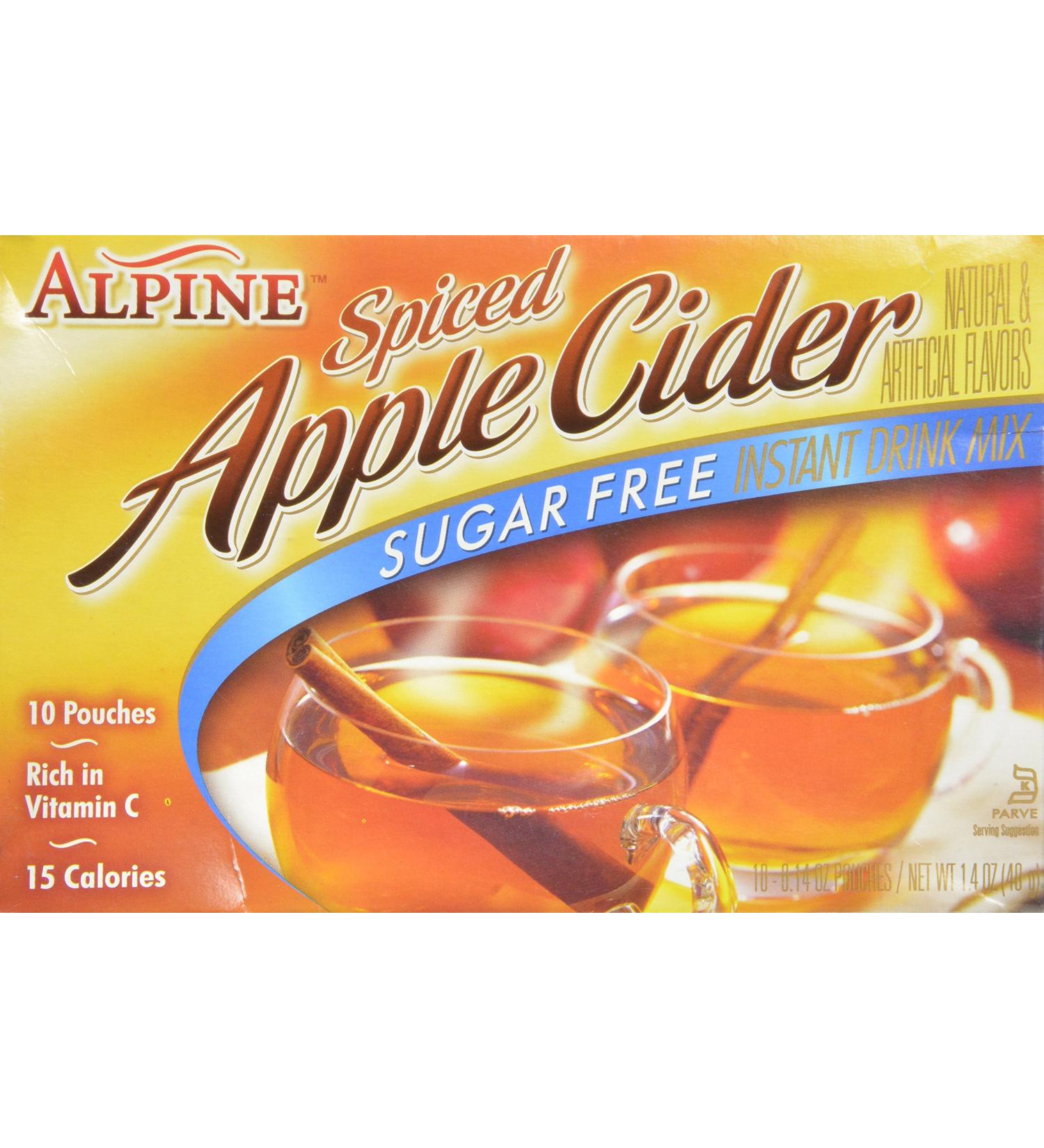 Alpine Spiced Apple Cider Sugar-Free - 10 Count Pack - Buy Online on GoSupps.com