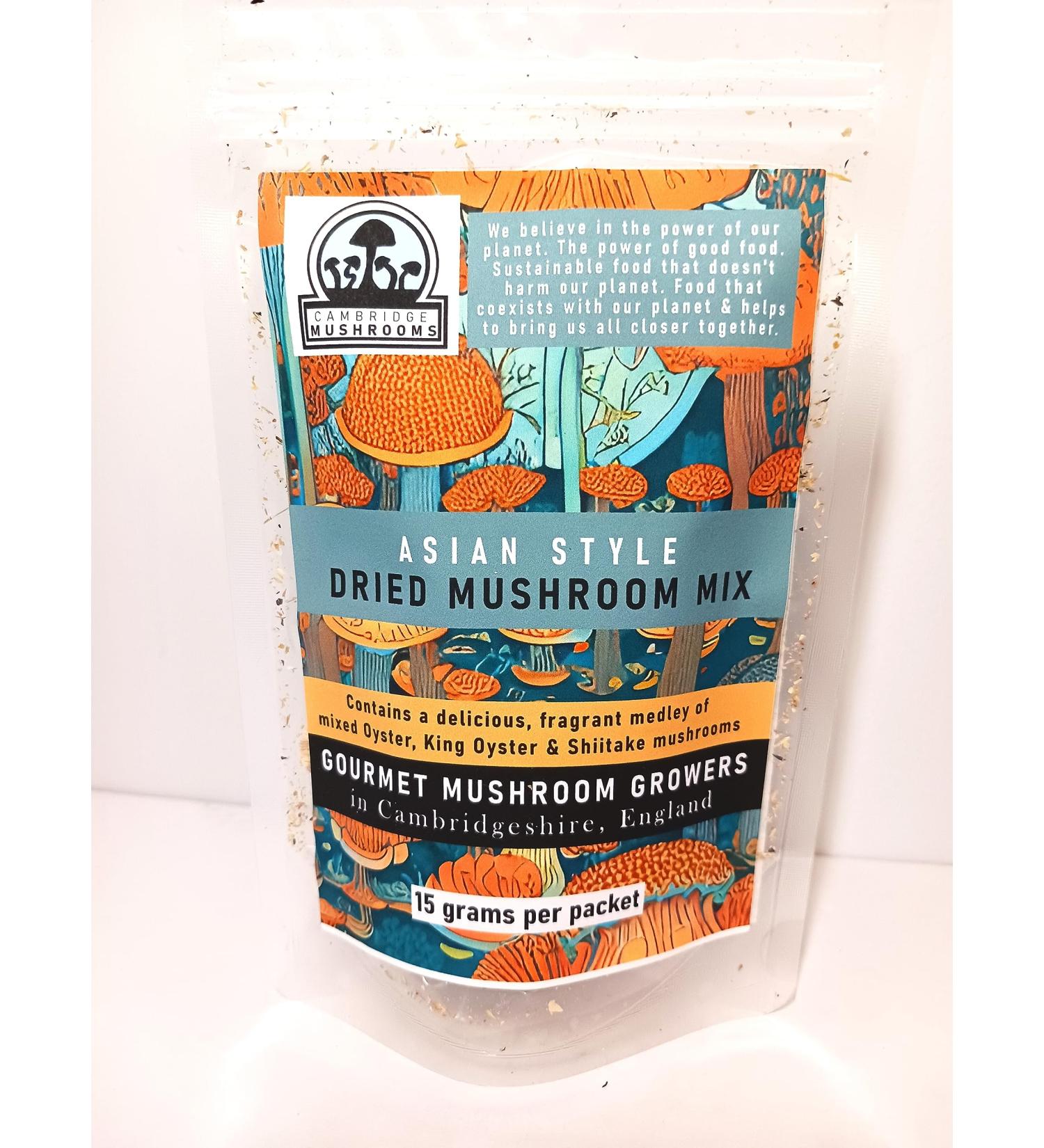 Dried Asian Style Mixed Mushrooms (2x15g Packets) - Buy Online on GoSupps.com