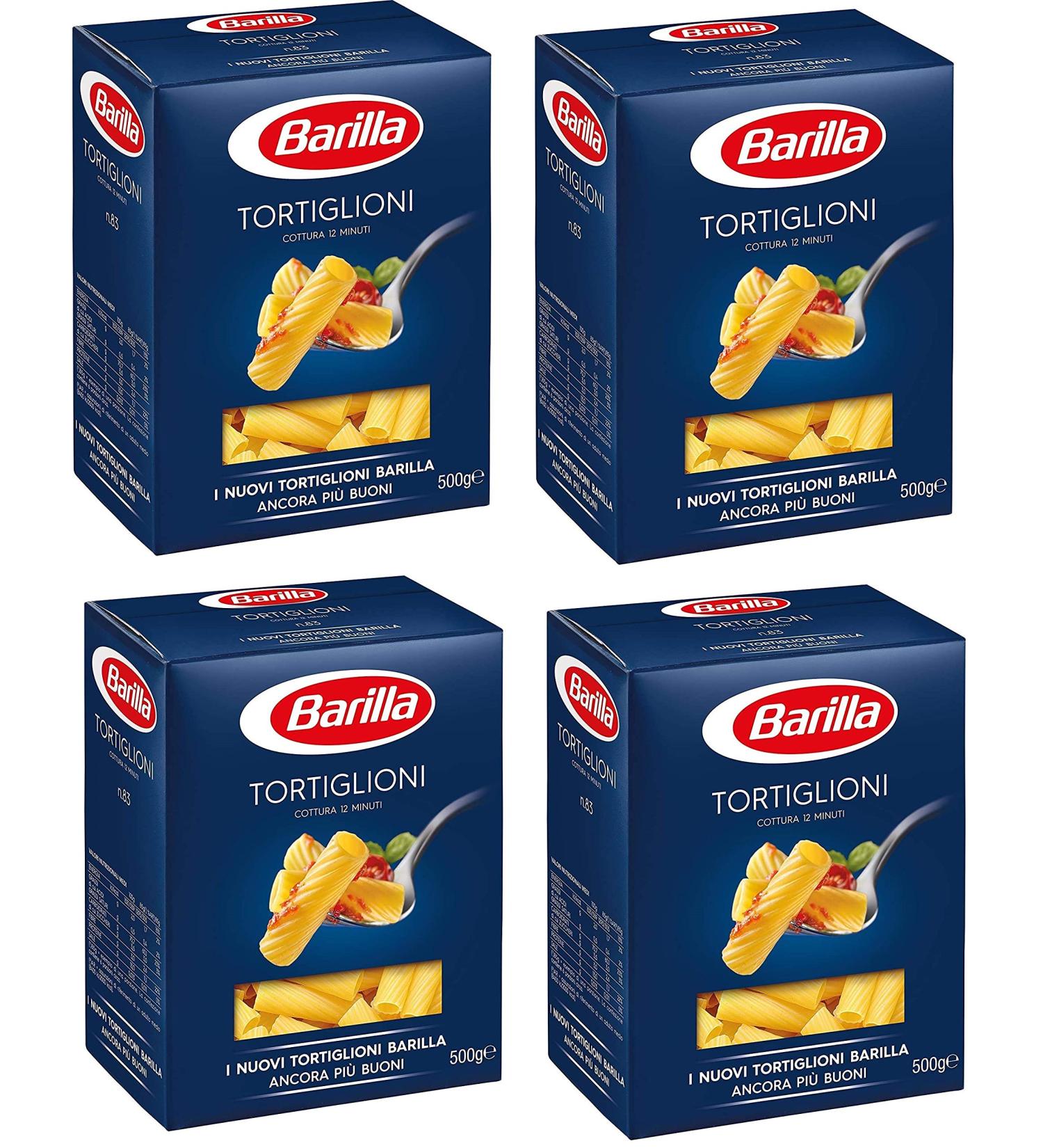  Ducomi Barilla Tortiglioni Greasy Paste with Premium Ingredients to Always Be Good Condition - Daily Irresistible Quality - 2kg Pack - 4 x 500g (Tortiglioni) - Buy Online on GoSupps.com