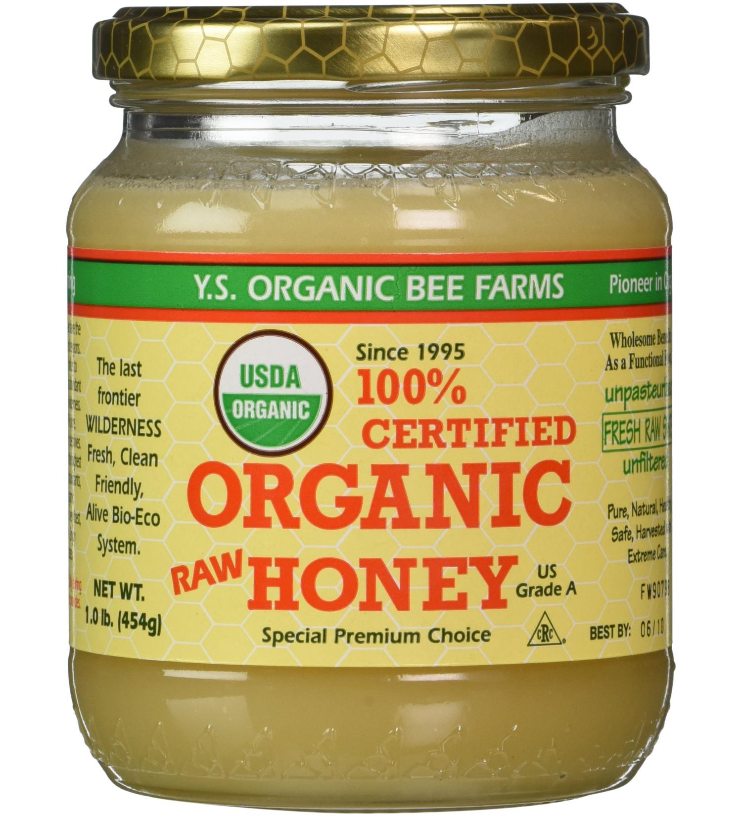 Y.S. Eco Bee Farms Organic Raw Honey - 100% Certified 1 lb (454 g) - Buy Online on GoSupps.com