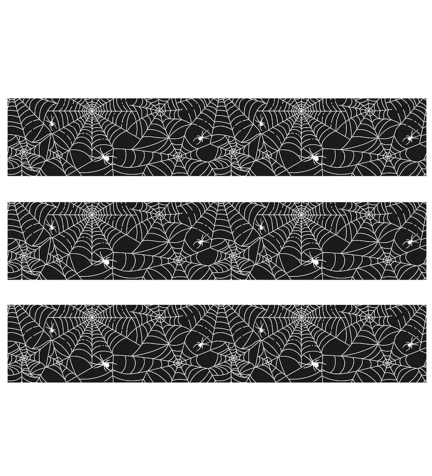 Orange Trading Dartmouth LTD A4 Edible Decor Icing Sheet Halloween Spider Web Border Edible Cake Topper Decoration