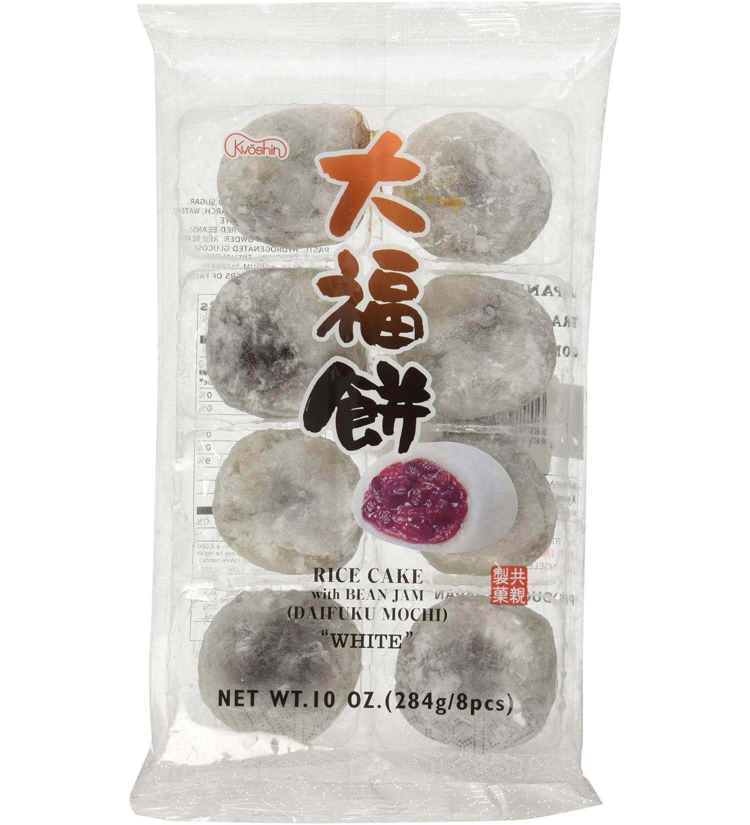 Japanese White Rice Cake Daifuku Mochi 8 Pcs