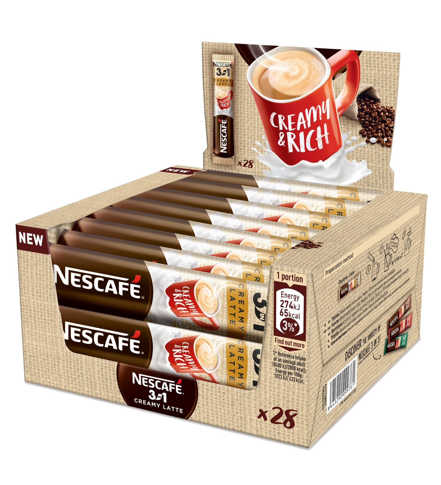NESCAFE 3in1 WHOLESALE CLASSIC CREAMY STRONG EU MADE LONG DATE FRESH STOCK (224 sachets Creamy) - Buy Online on GoSupps.com