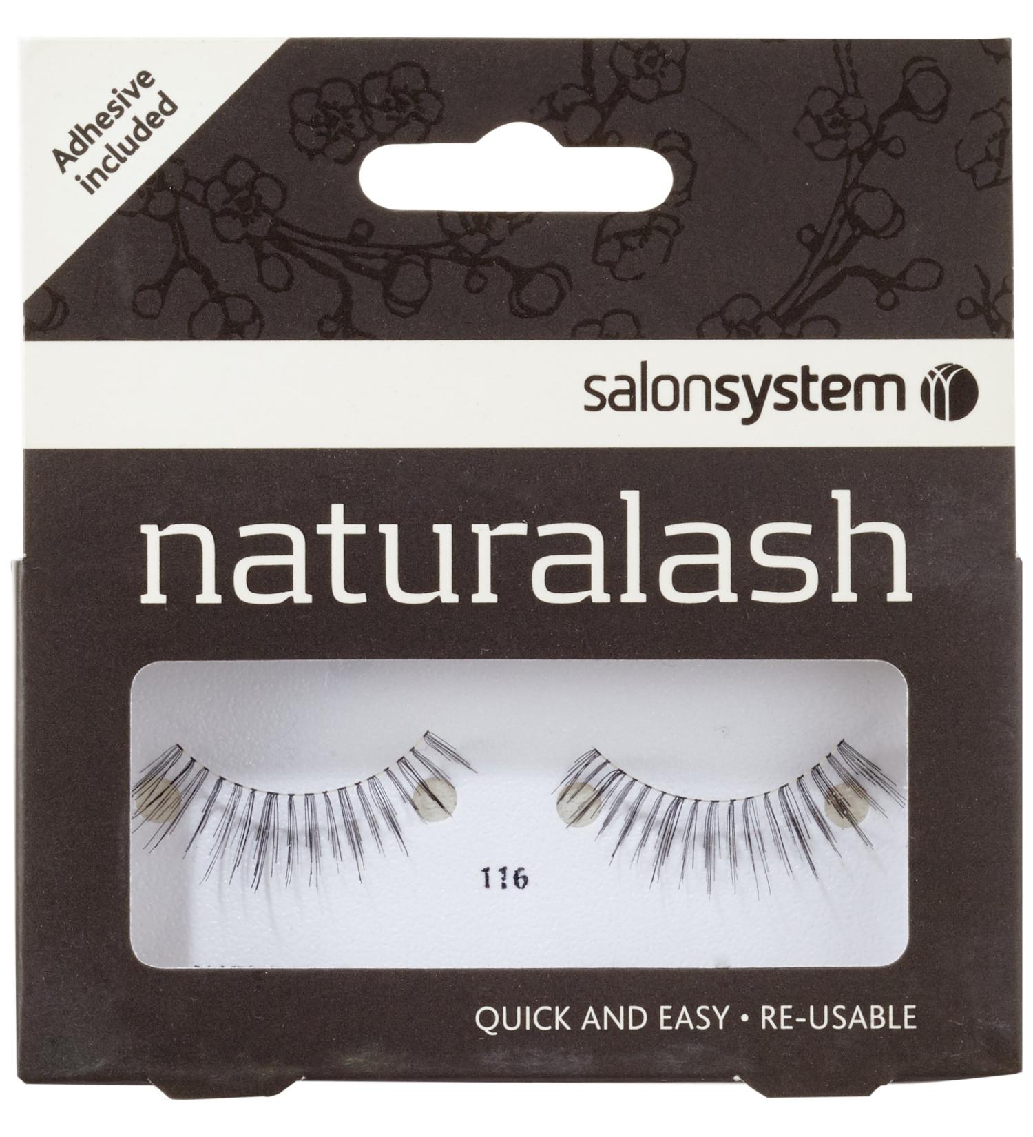 Salon System Naturalash Quick and Easy Re-Usable Black 116 Lashes - Buy Online on GoSupps.com