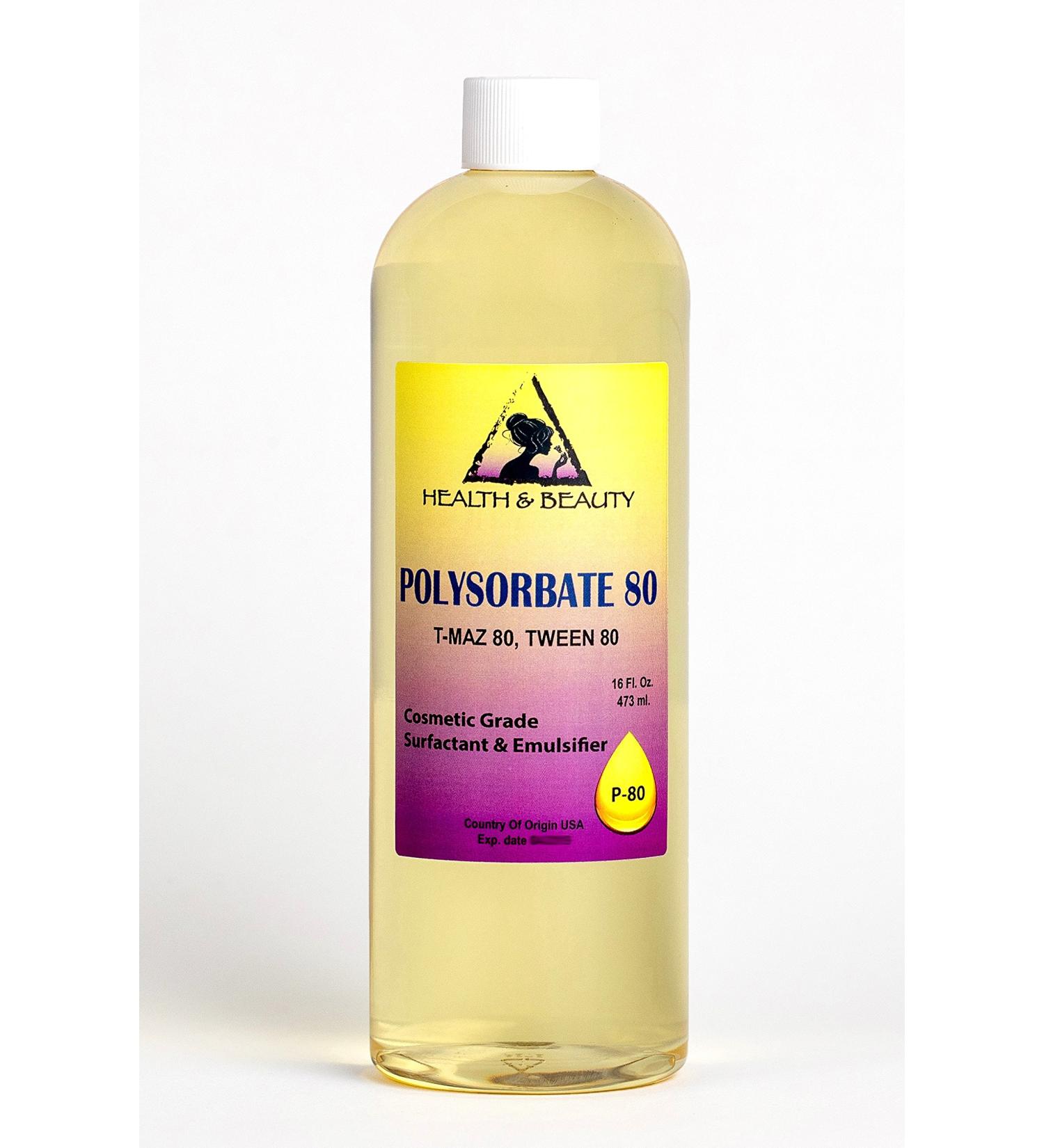 Polysorbate 80 T-MAZ 80 Tween 80 Solubilizer Surfactant & Emulsifier 100% Pure 48 oz - Buy Online on GoSupps.com