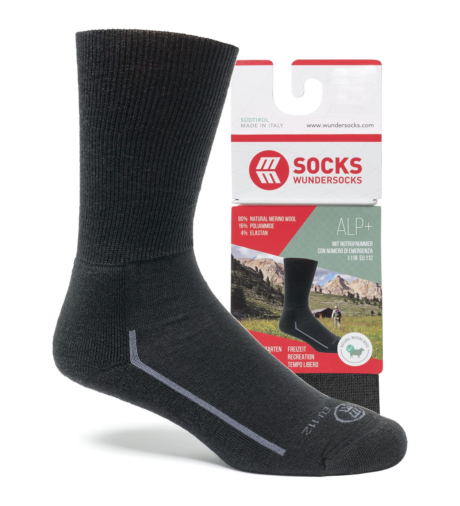 Wonderstocks Made in Italy Merino Hiking Socks - Seamless Rubber-Free Mulesing-Free Thermo Socks for Men & Women - Padded Ideal for Trekking & Outdoor Adventures - Buy Online on GoSupps.com
