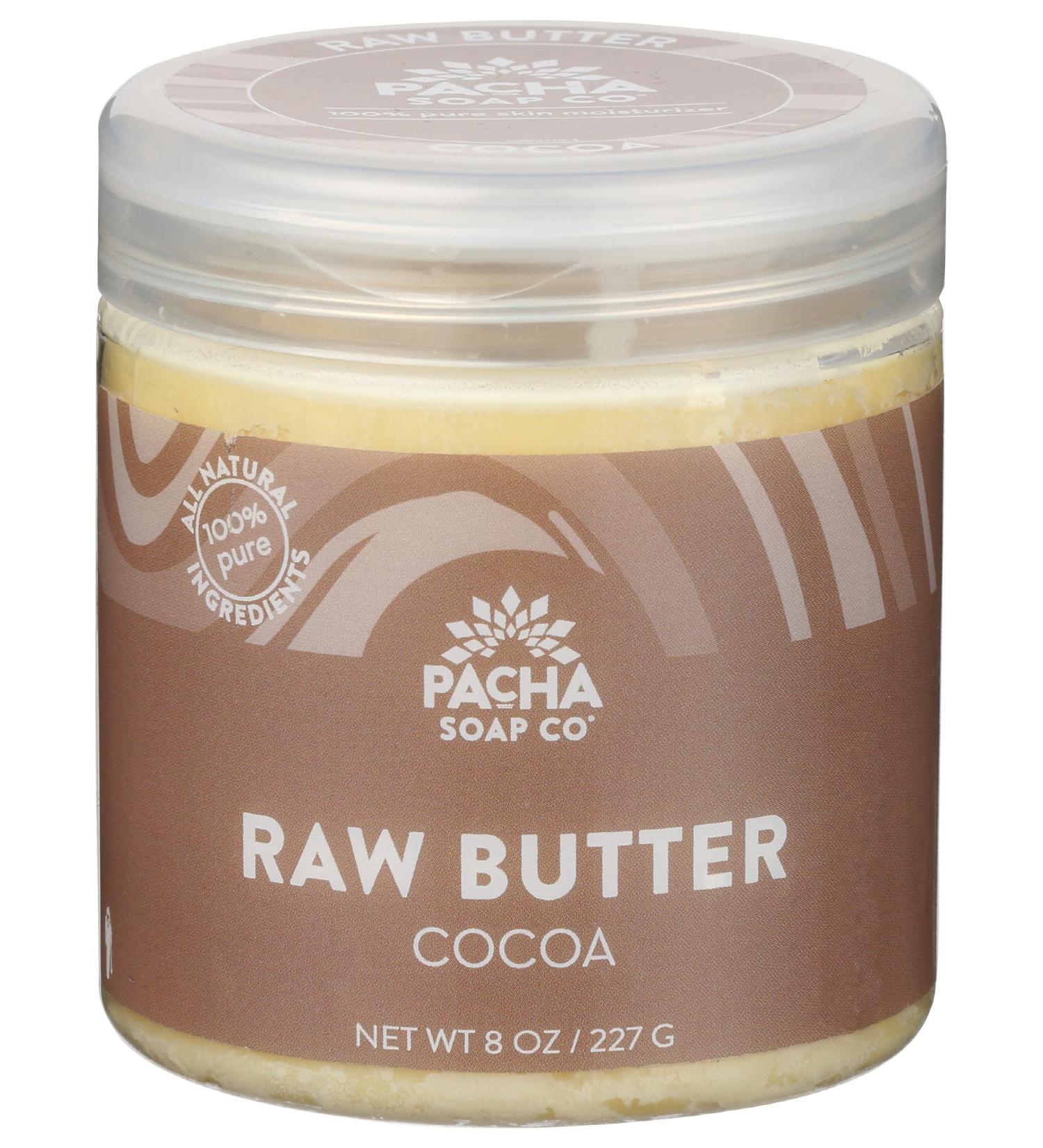 PACHA SOAP Cocoa Raw Butter - 8 OZ | Natural Moisturizer | International Shipping Available - Buy Online on GoSupps.com