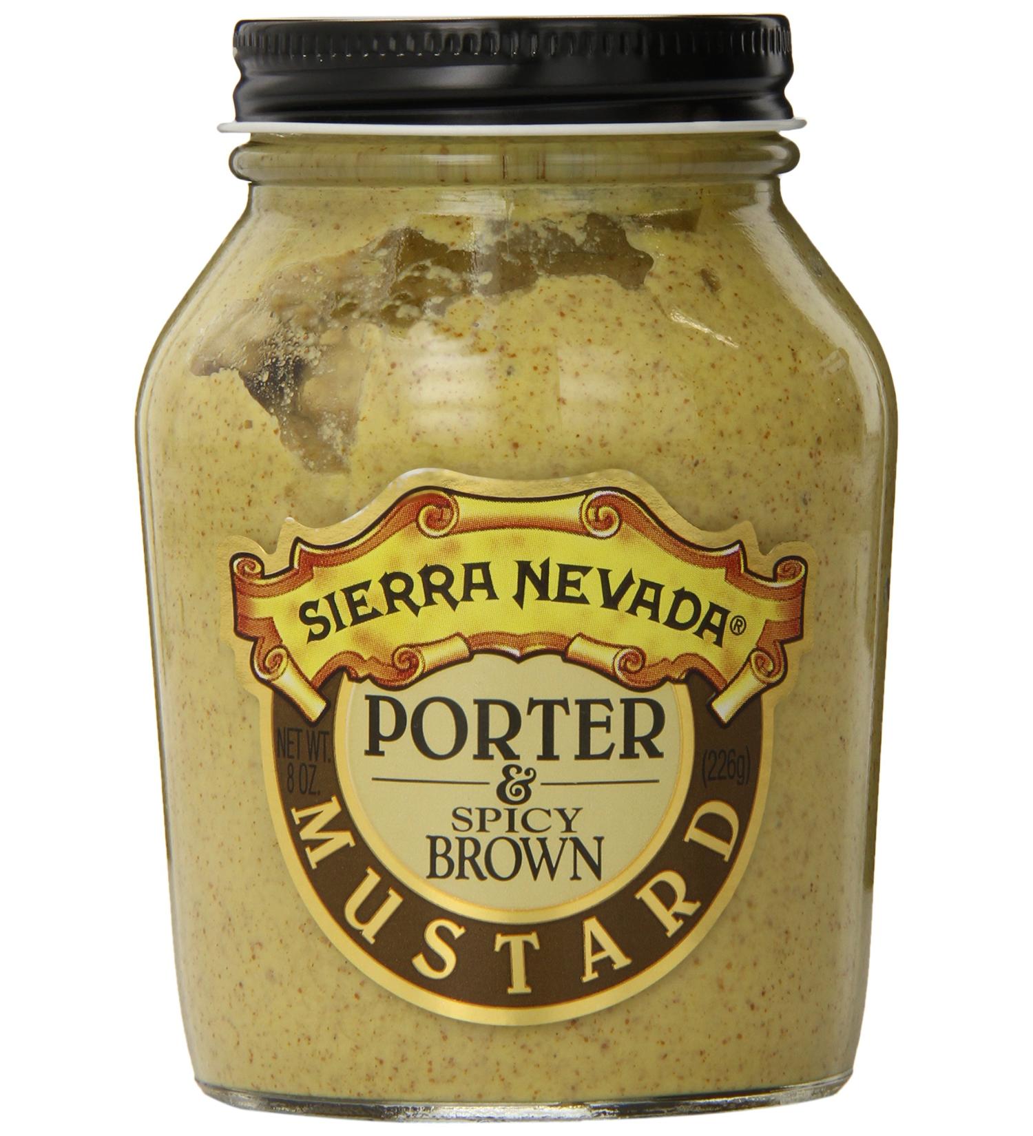 Sierra Nevada Porter and Spicy Brown Mustard 8oz - Gourmet Mustard Infused with Craft Beer Flavor - Buy Online on GoSupps.com