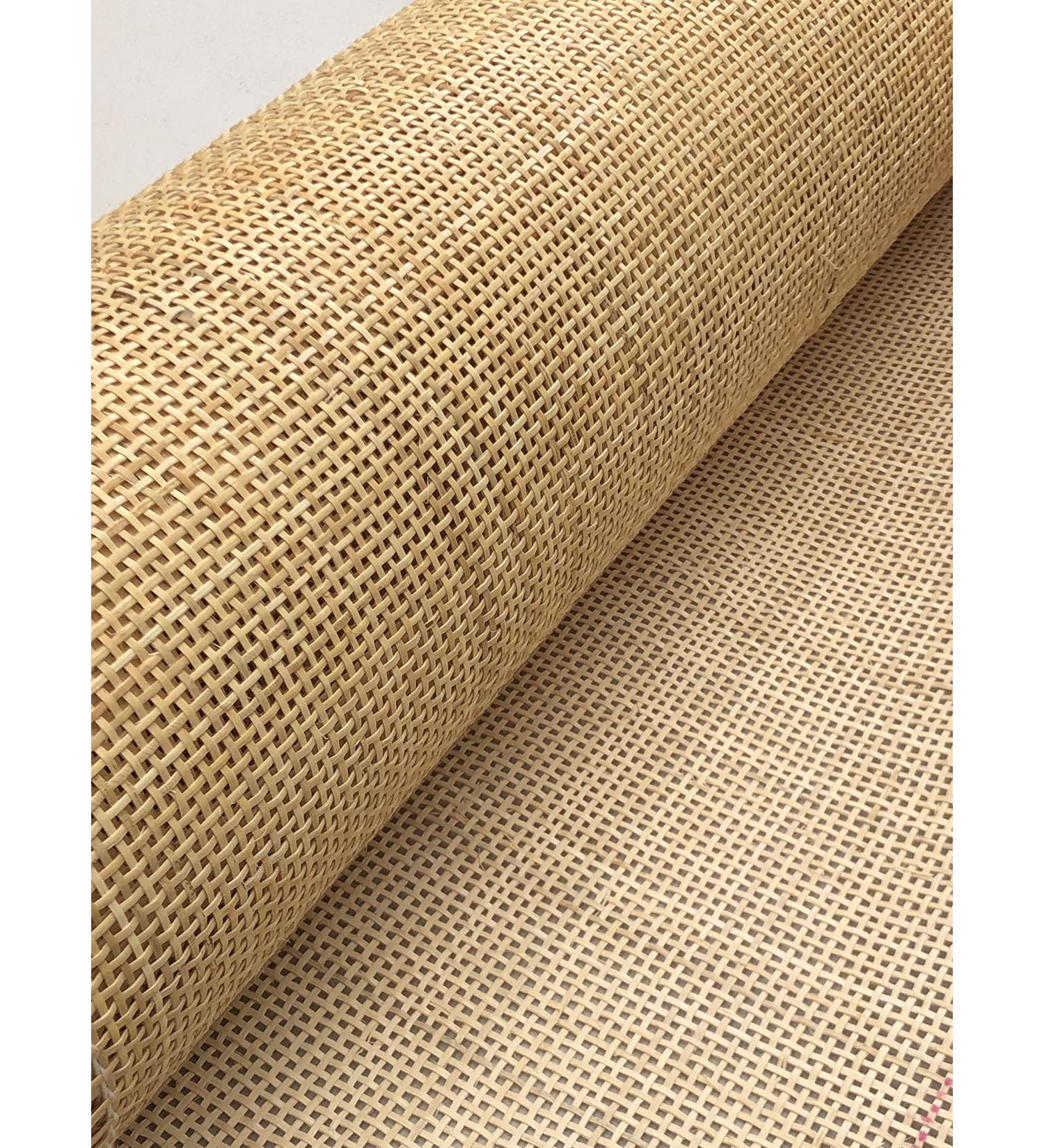 24 Width Natural Rattan Square Webbing  Radio Weave  Rattan for Caning Projects (4 Feet)