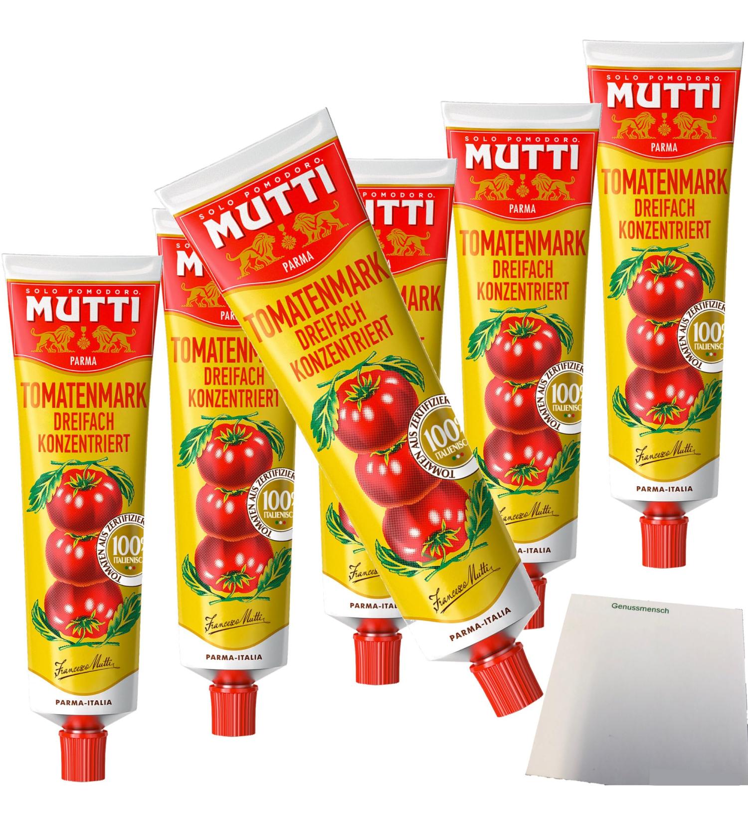 Buy Mutti Tomato Paste Triple Concentrated 6-Pack (6x200g Tubes) - Premium Quality for International Shipping - Buy Online on GoSupps.com