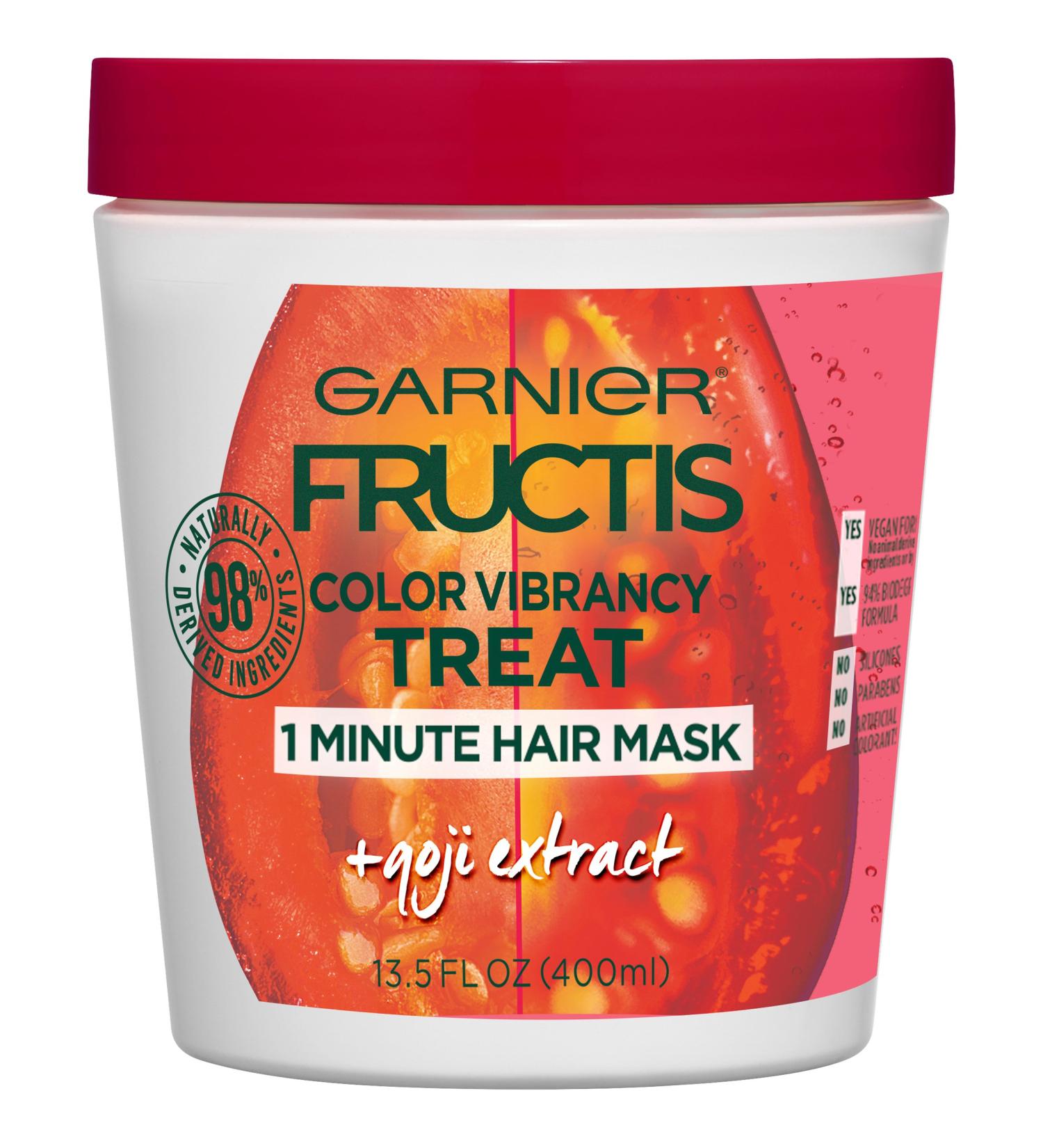Garnier Fructis Color Vibrancy Treat Hair Mask with Goji Extract 13.5 oz - Buy Online on GoSupps.com